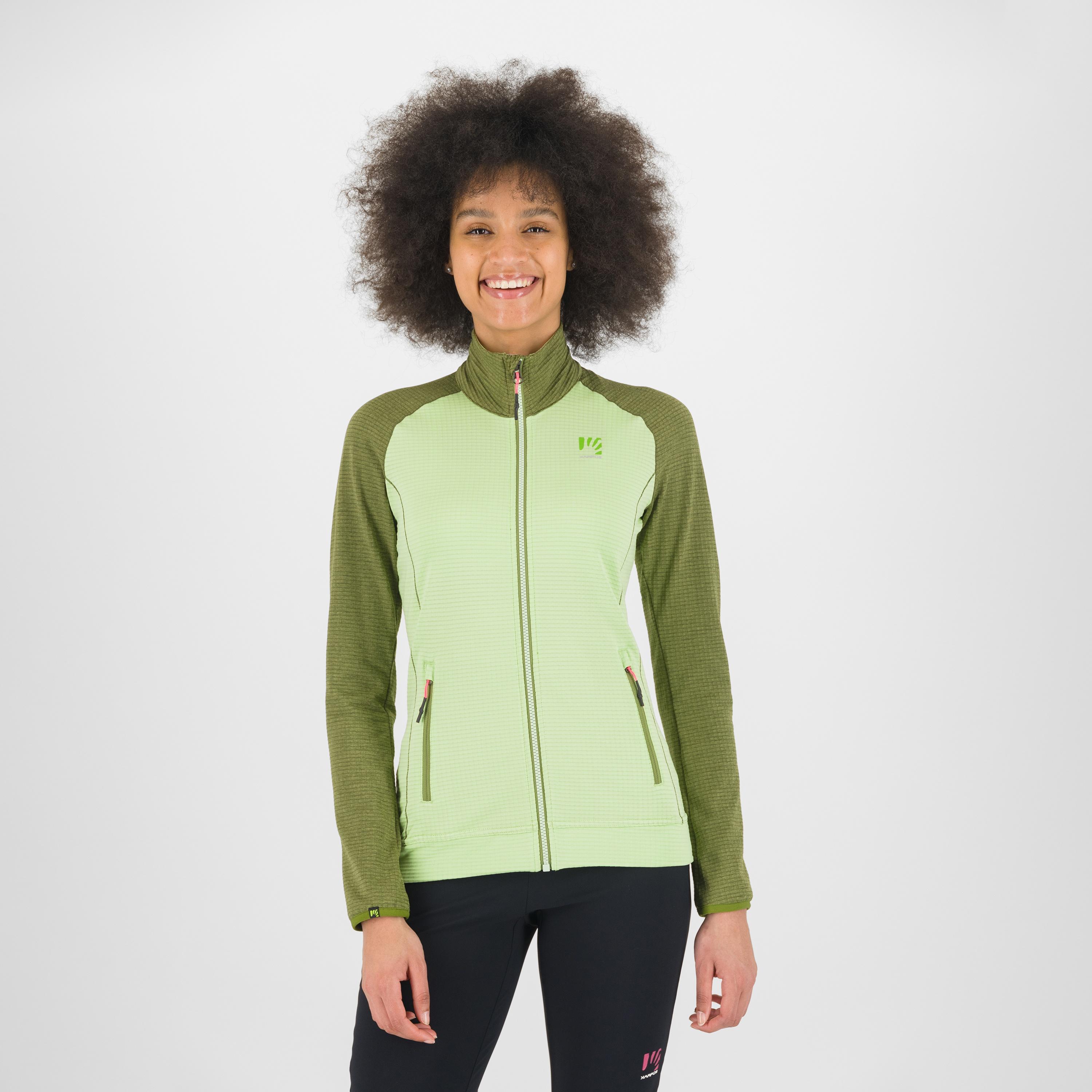 Ambrizzola w full zip - arcadian green/cedar green - karpos