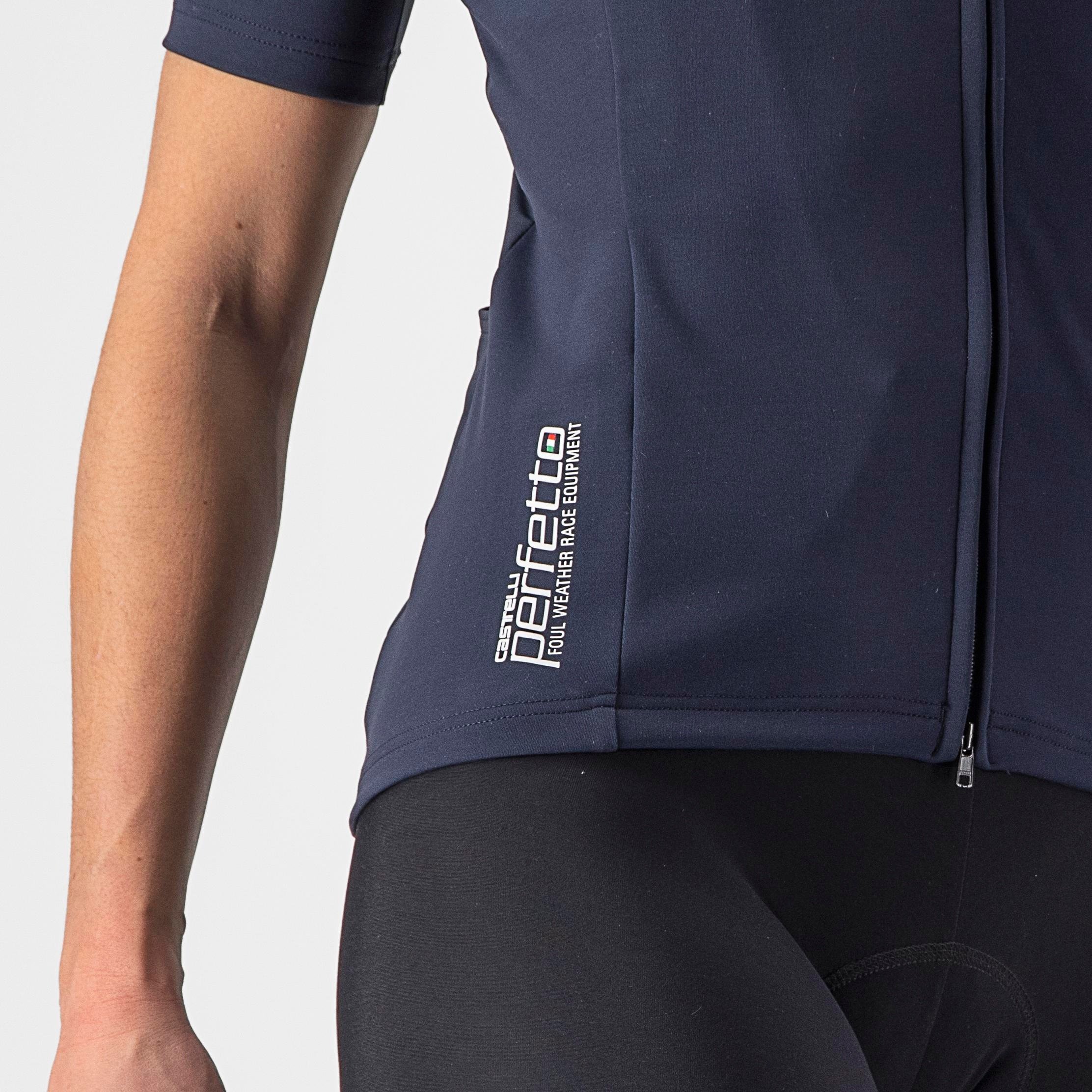 Perfetto ros 2w wind jersey - savile blue - castelli
