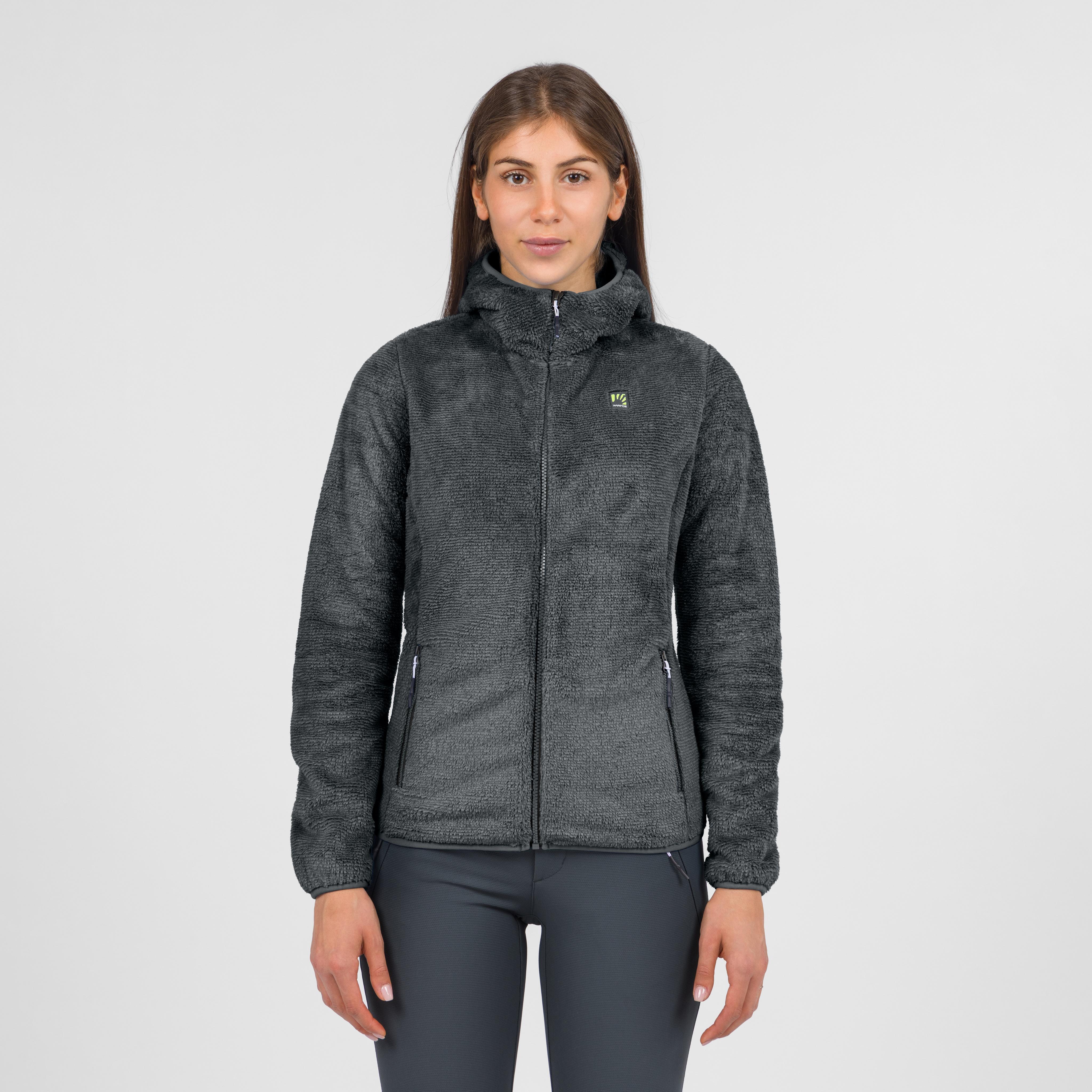 Vertice hoodie w fleece - woodl.gray - karpos