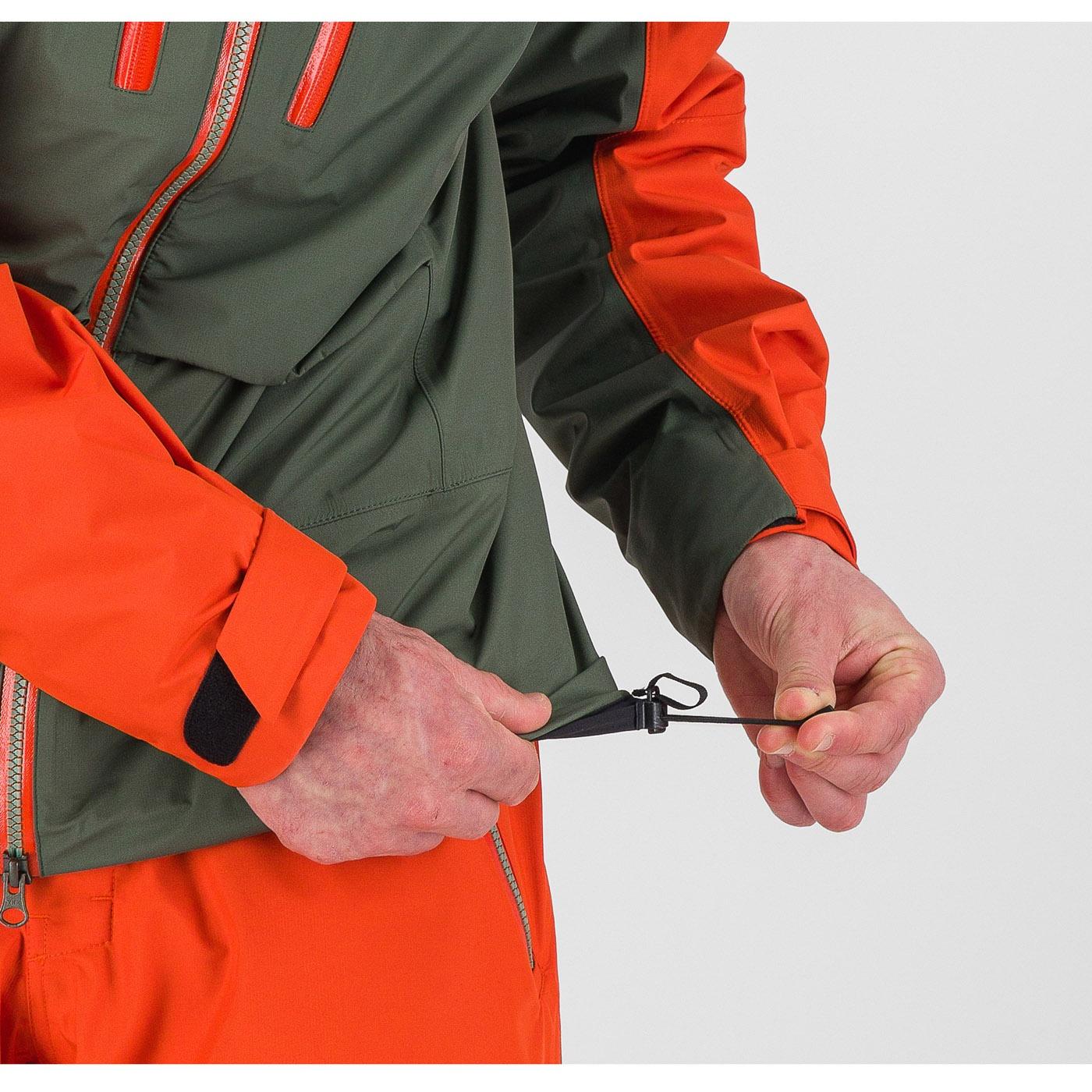 Midi shell jacket - thyme/spicy orange - karpos