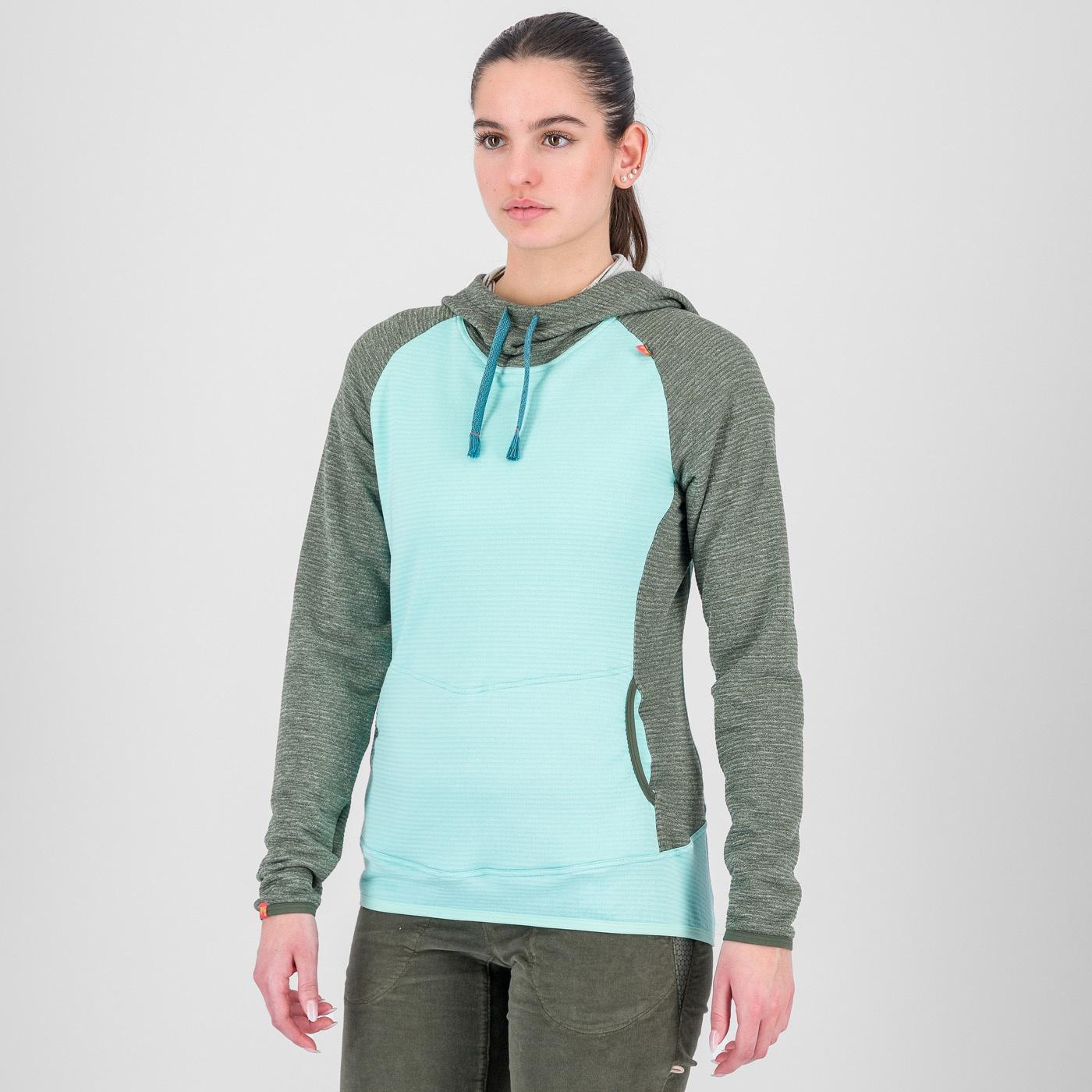 Camoscio w hoodie - aqua sky/thyme - karpos