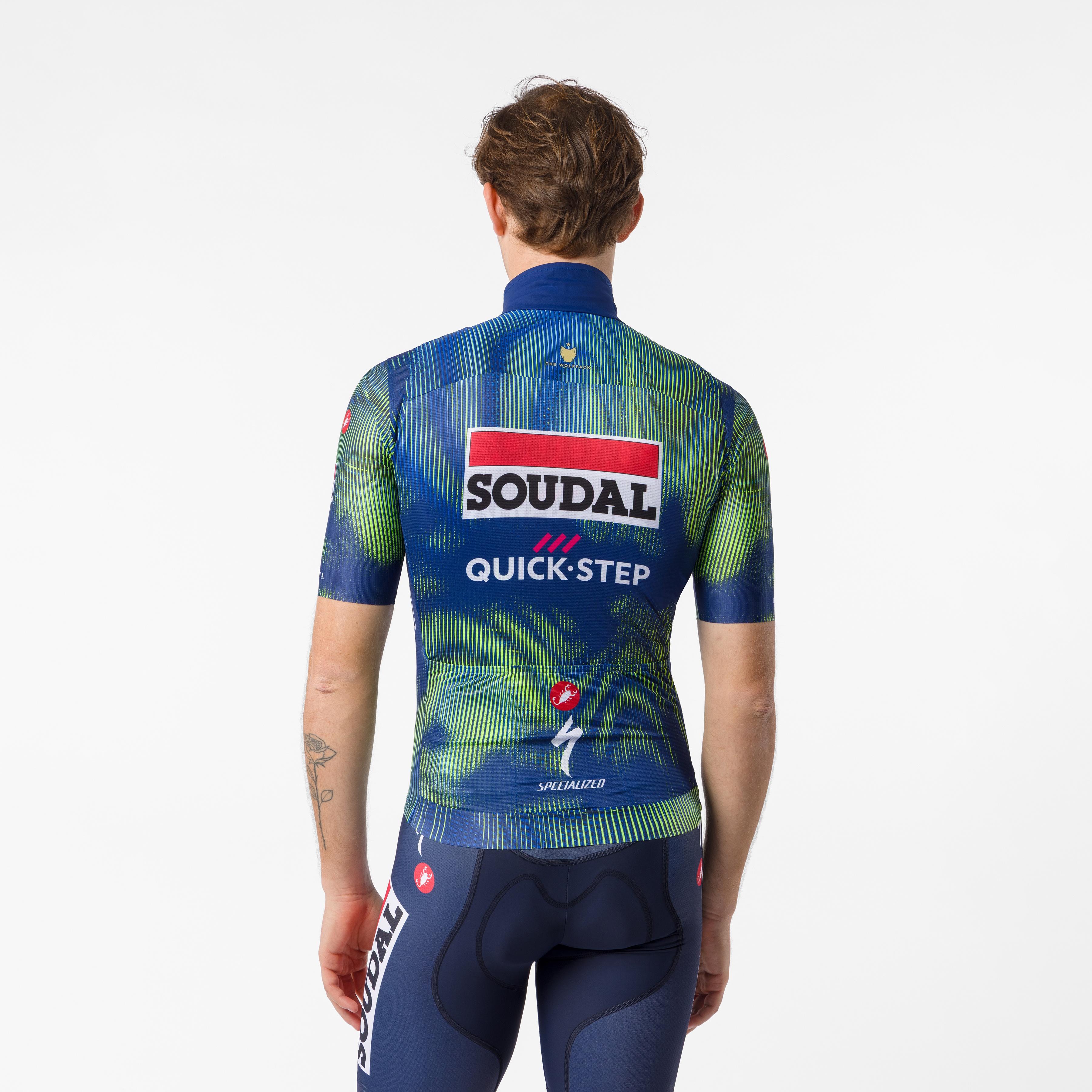Pro wind vest - blue/electric lime - castelli