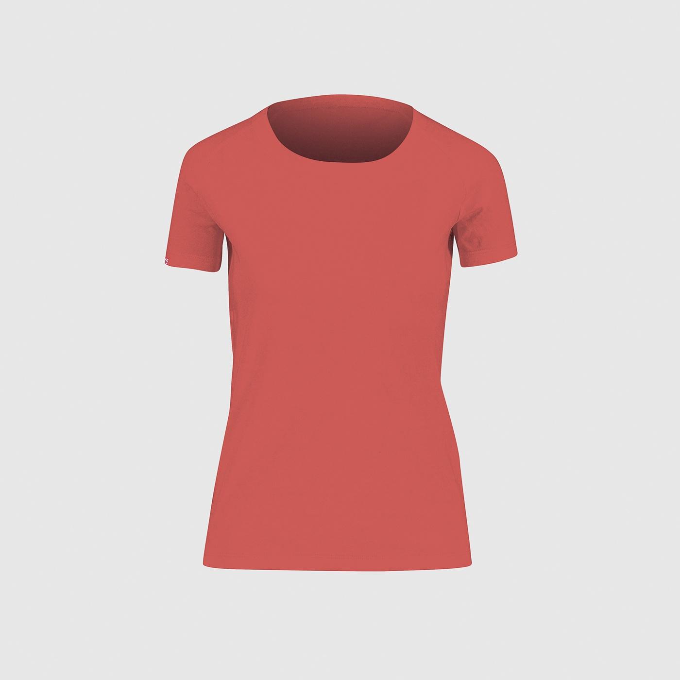 Berto cotton w t-shirt - corallo - karpos