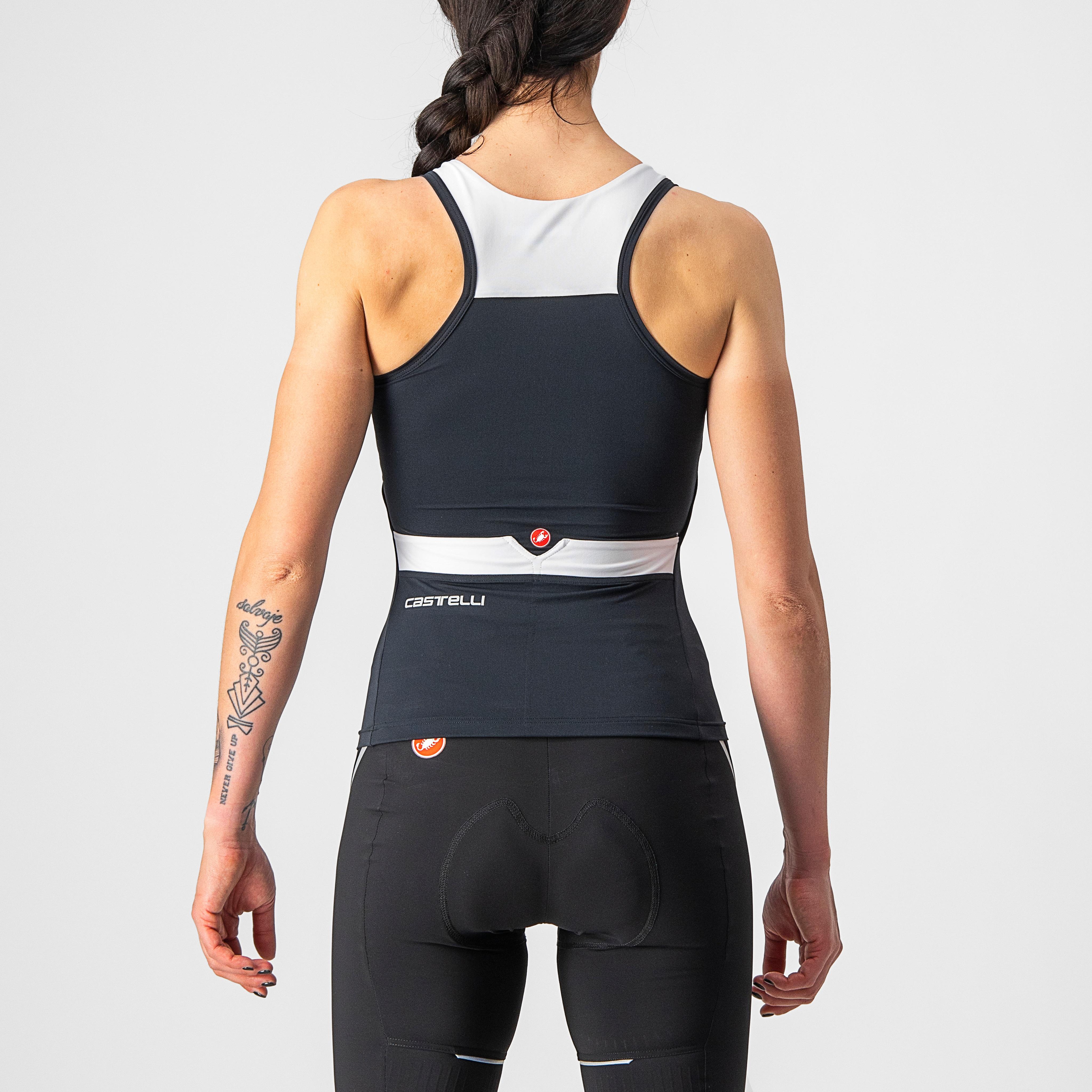 Solaris top - light black/white - castelli