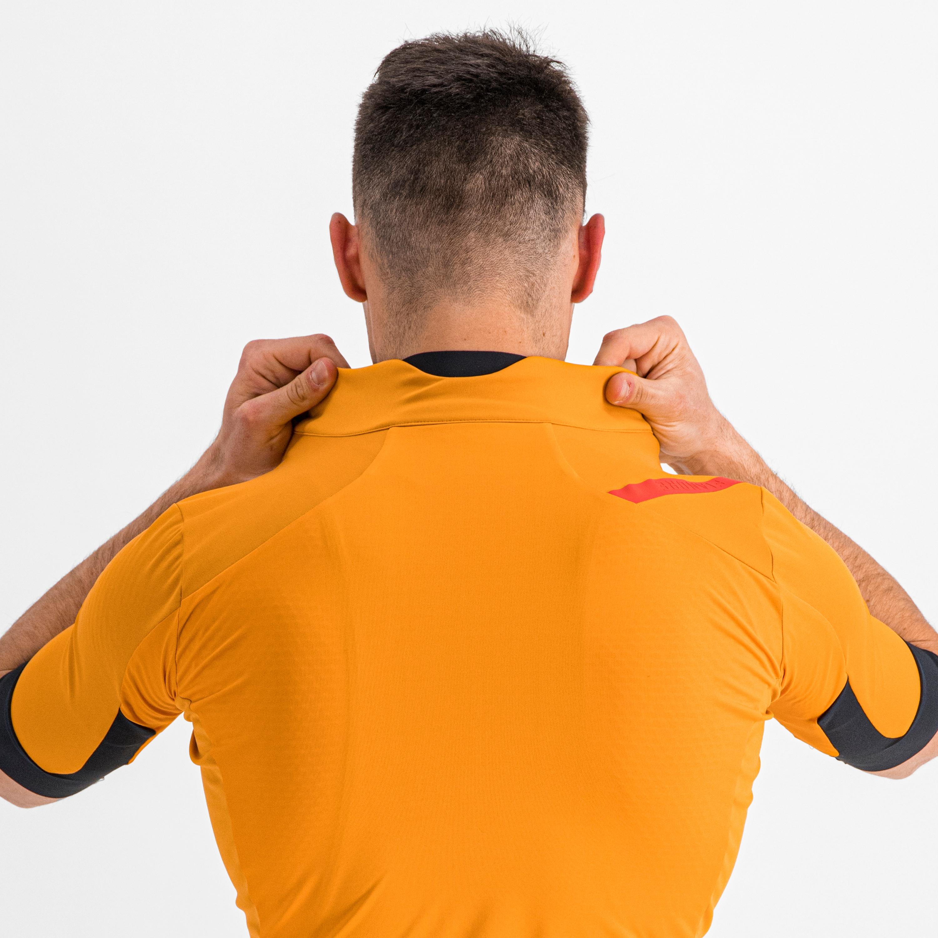 Fiandre light no rain jacket short sleeve - dark gold - sportful