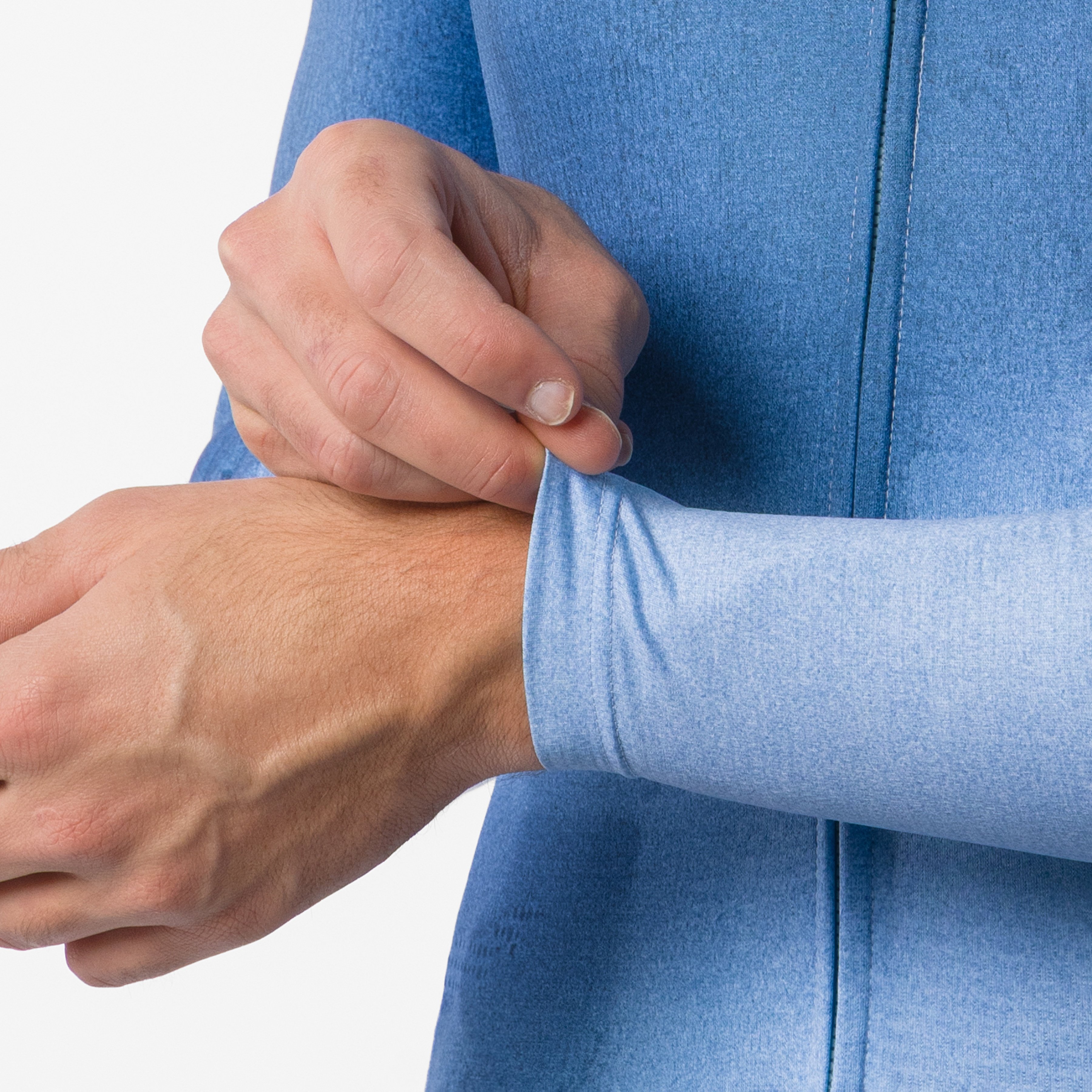 Nebula thermal ls jersey - metallic blue/steel fade - castelli