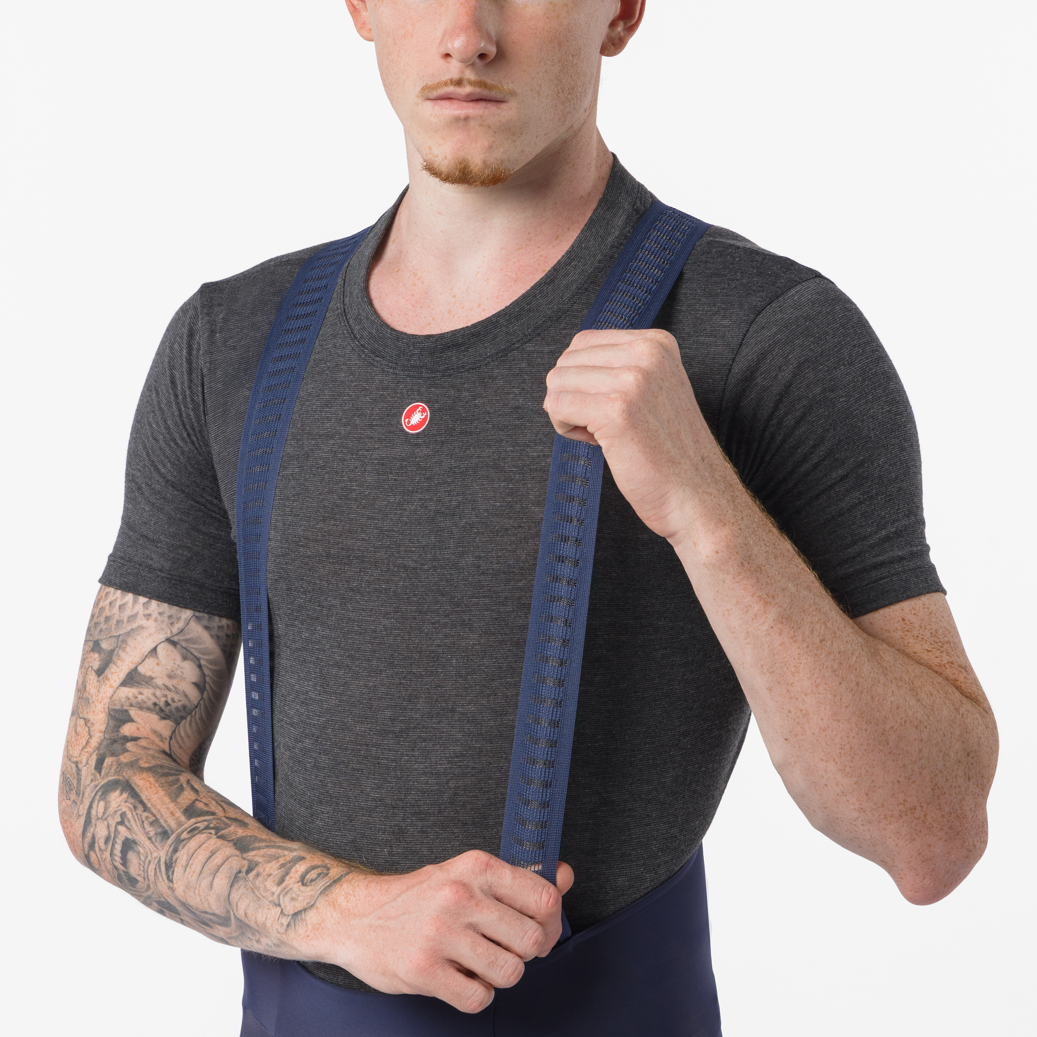 Espresso thermal bibshort - belgian blue - castelli