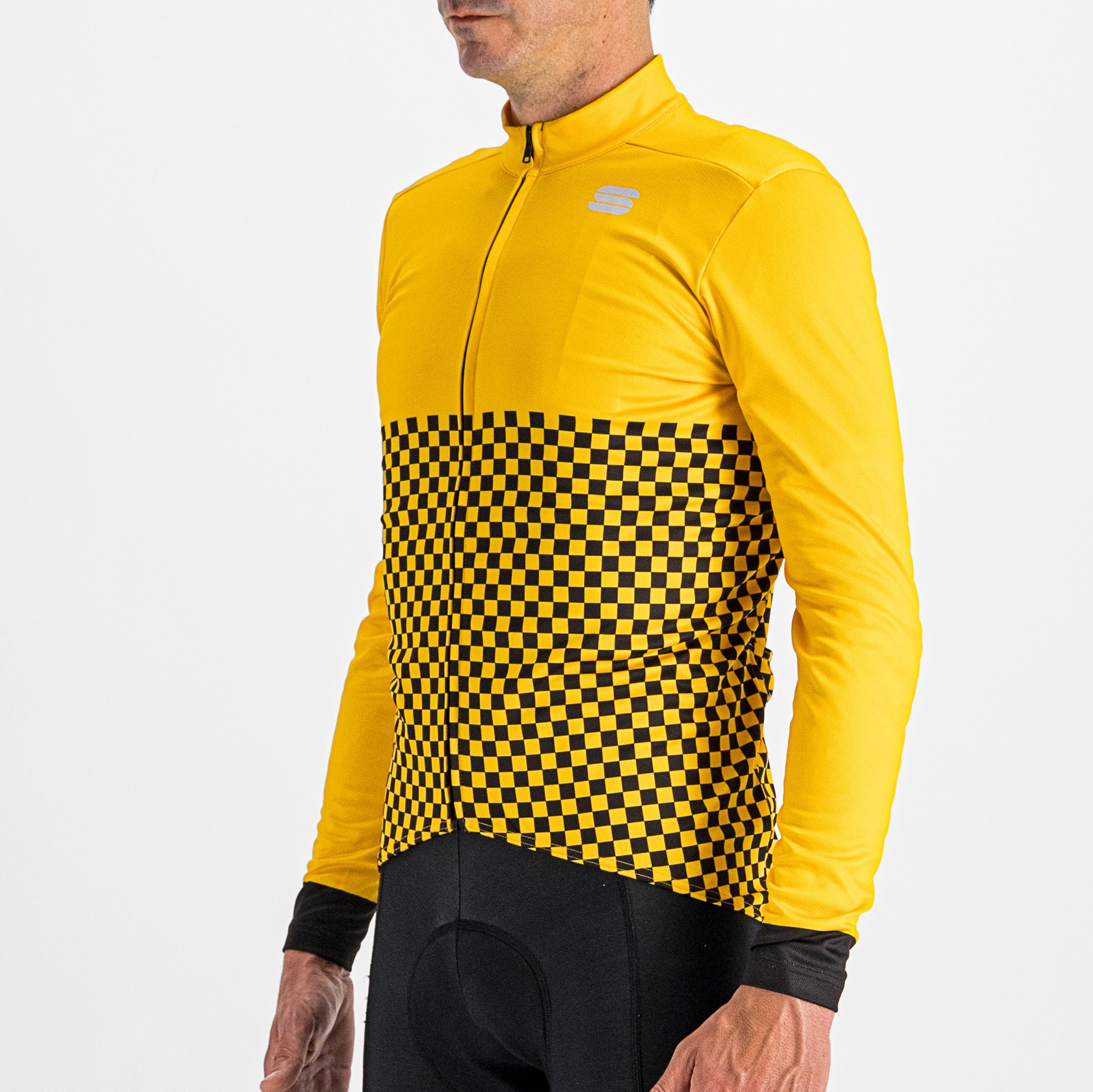 Checkmate thermal jersey - yellow black - sportful