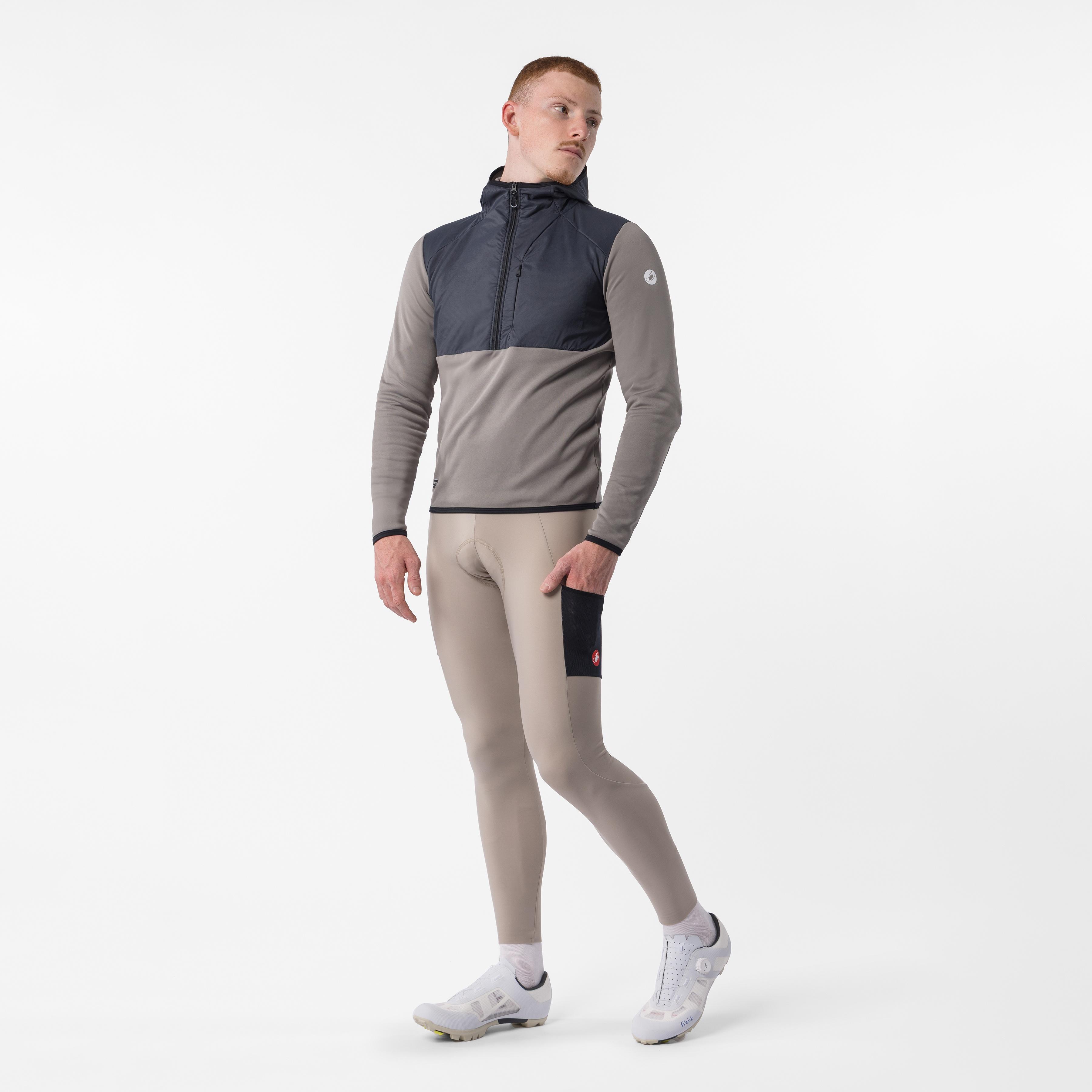 Unltd roam hoodie - nickel gray/dark gray - castelli