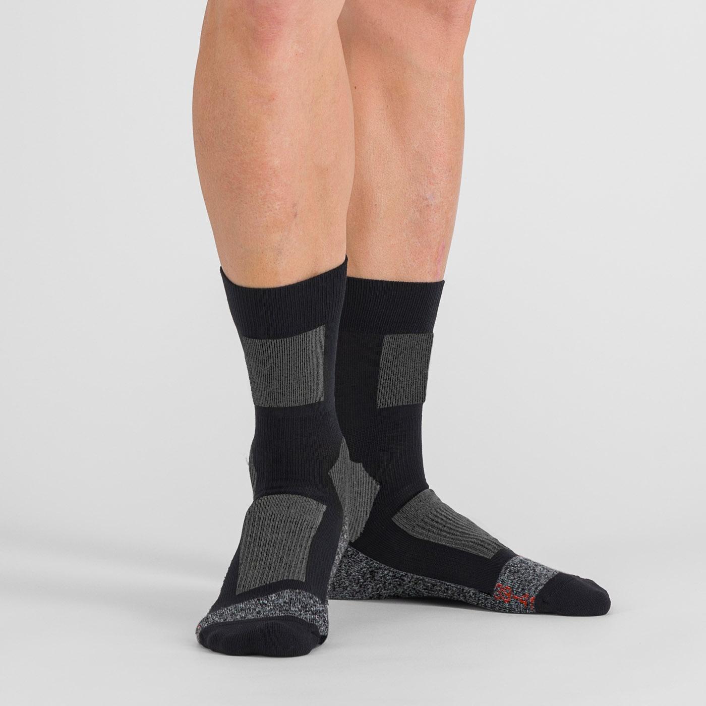 Warm wool socks - black/dark gray - sportful