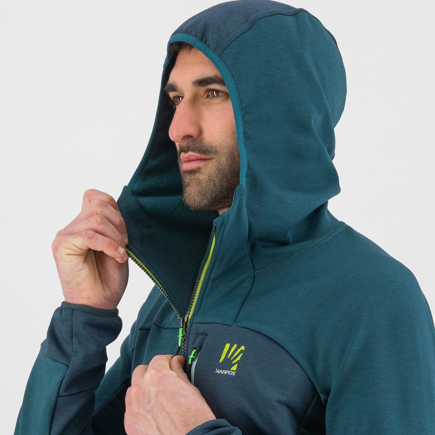 Mezzodi hoodie fleece - balsam/forest - karpos