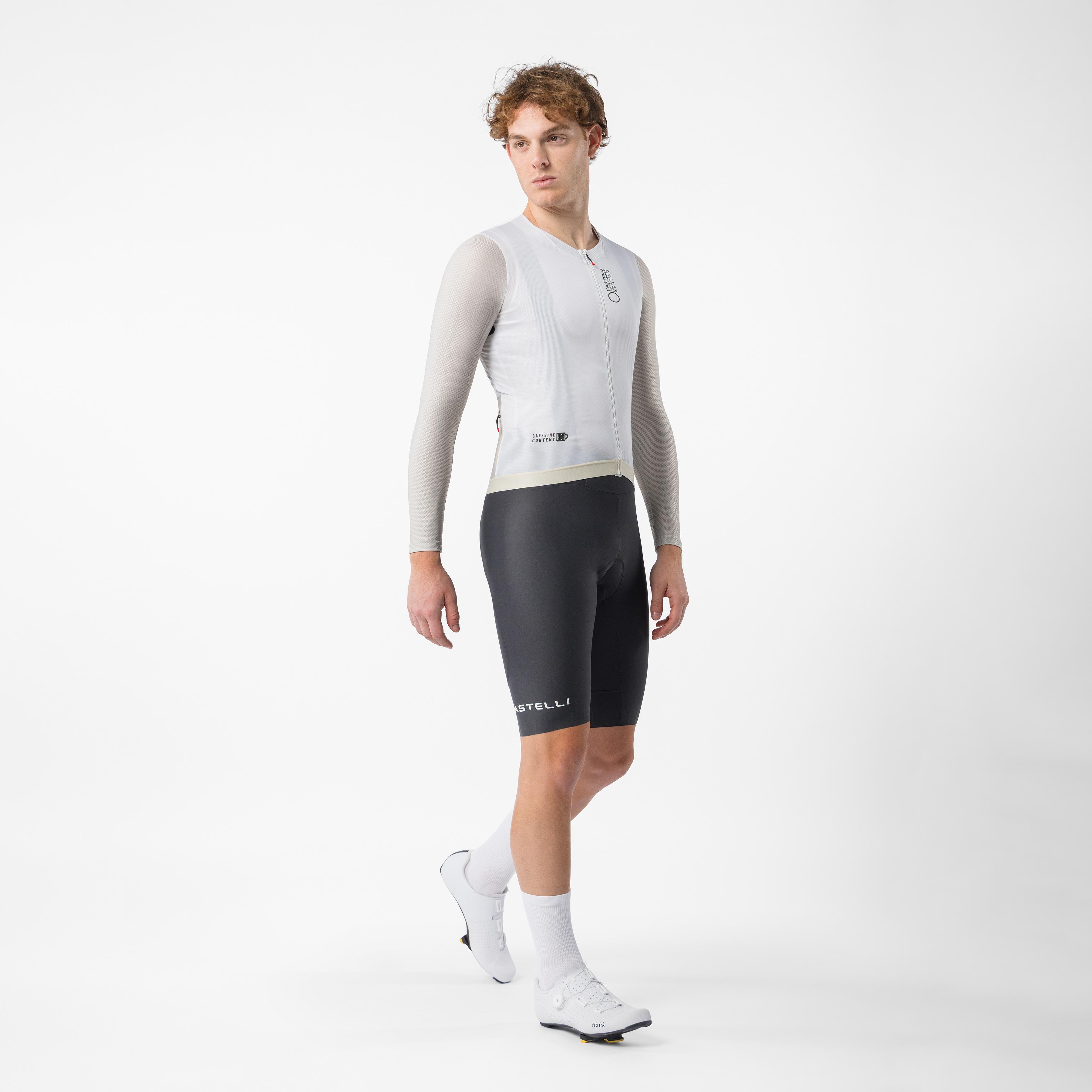 Corretto ls jersey - ivory/silver moon-deep green - castelli