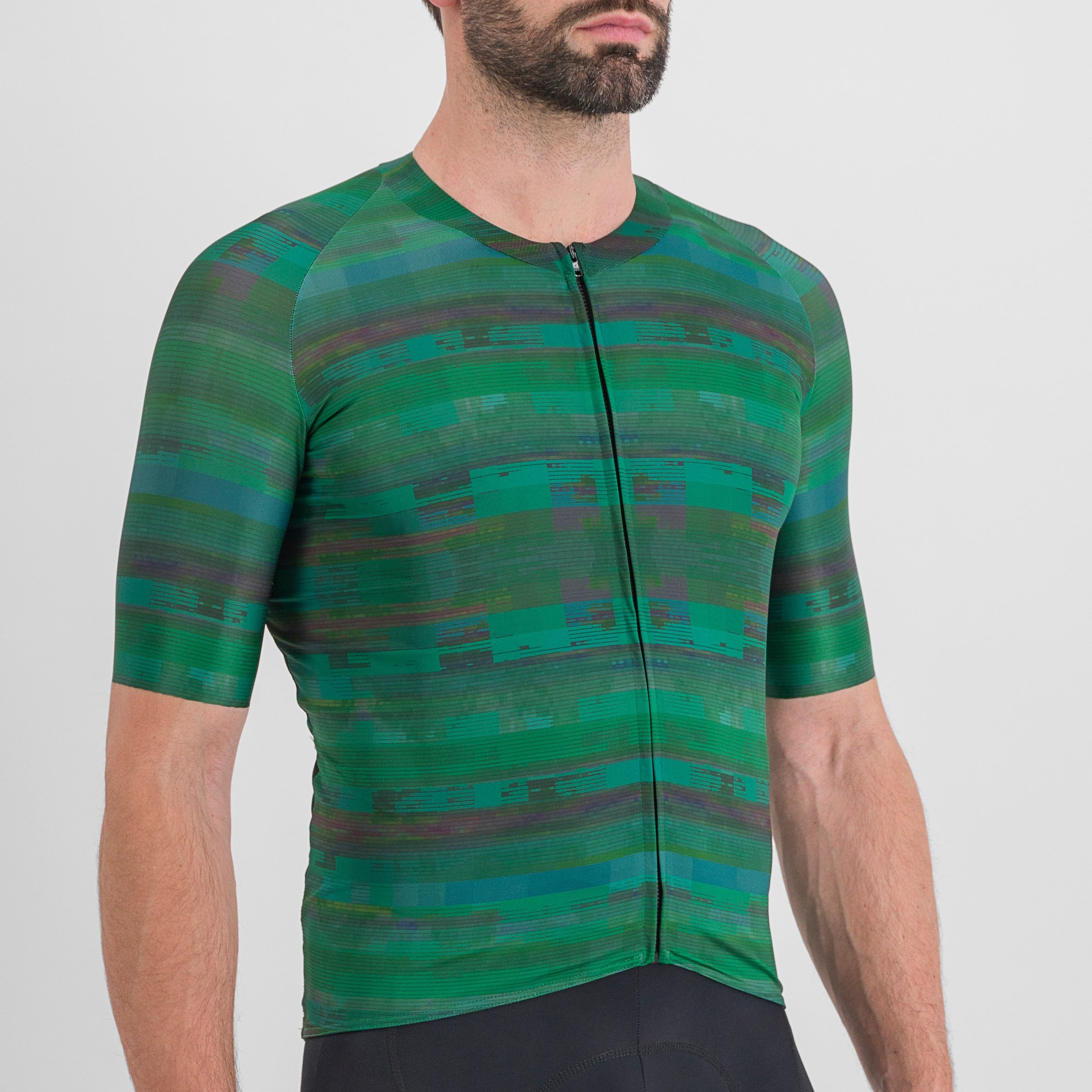 Glitch bomber jersey - multicolor green - sportful
