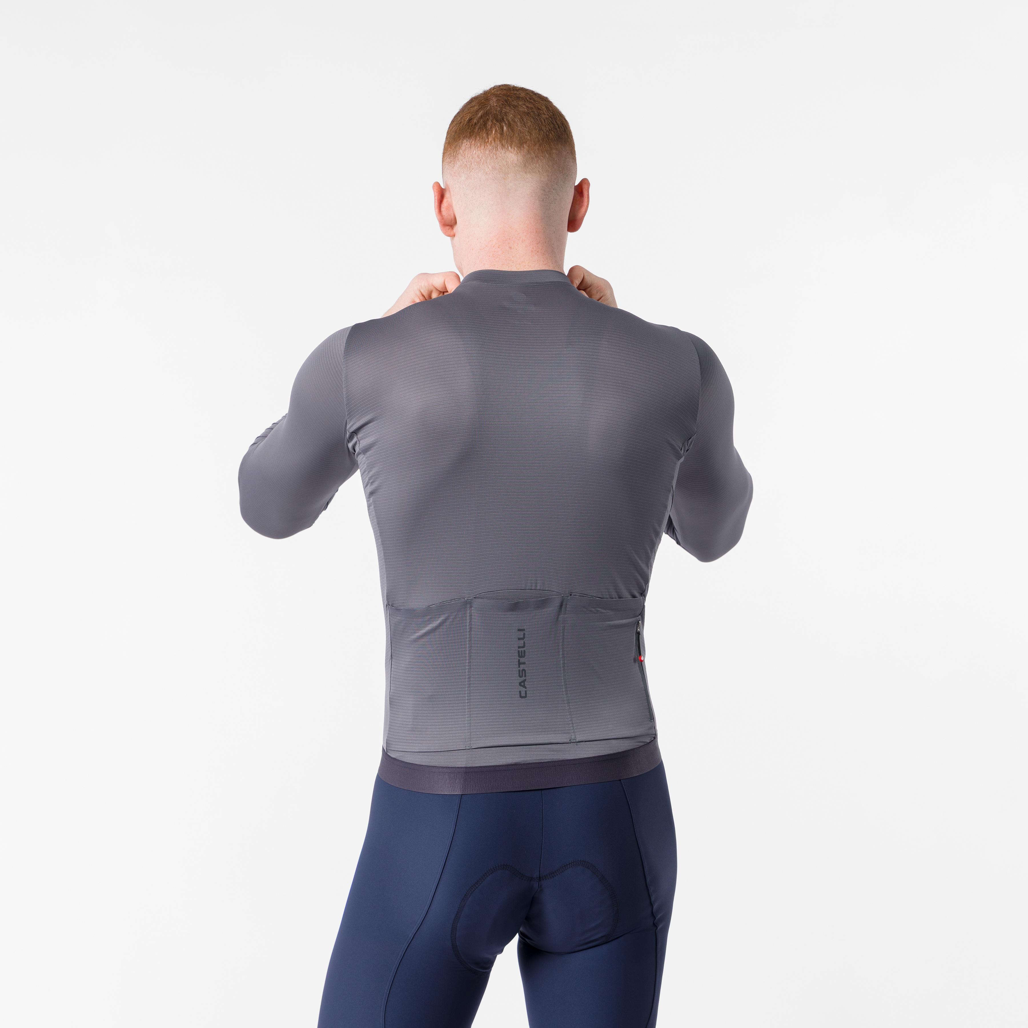 Espresso 2 ls jersey - smoky gray - castelli