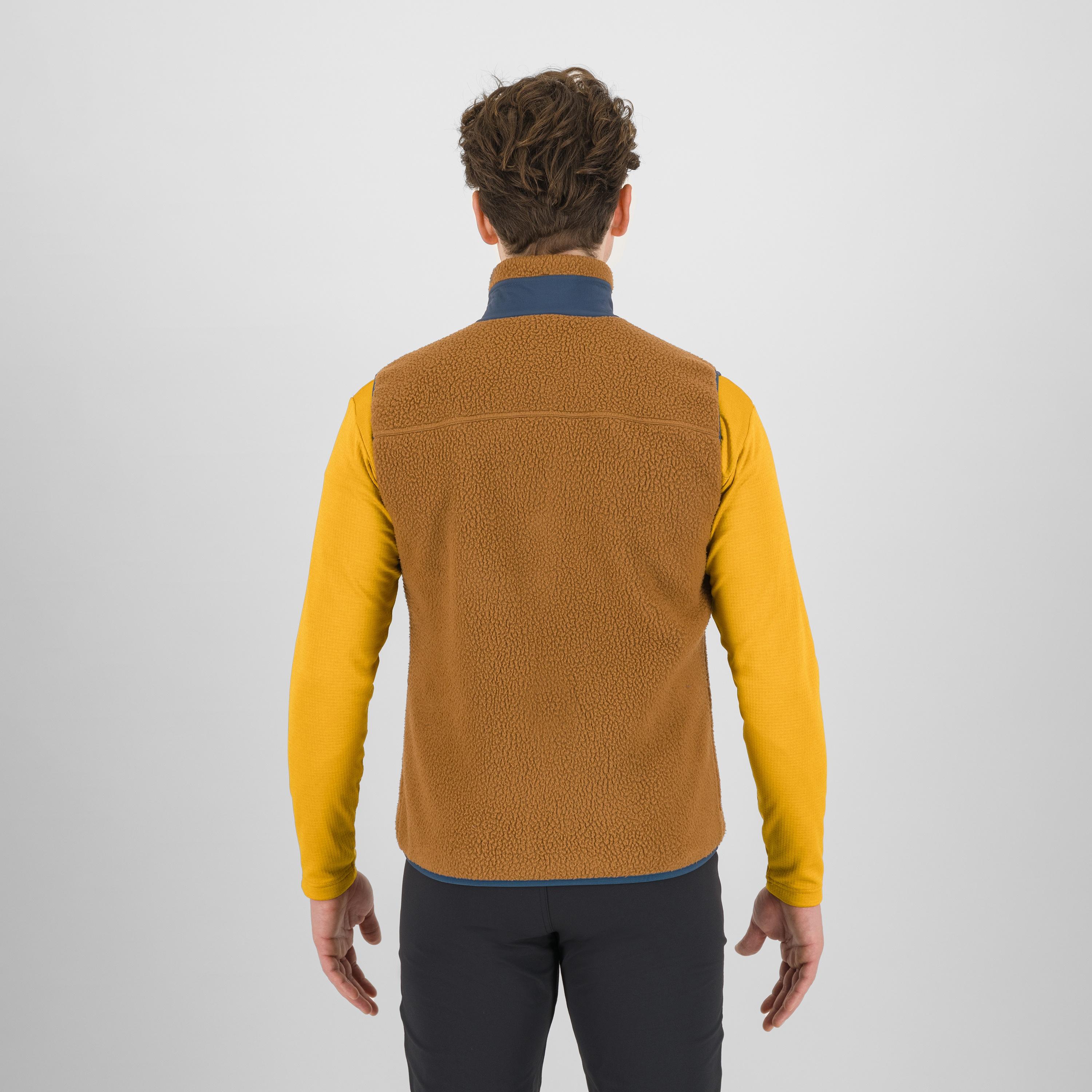 Moiazza retrò fleece vest - nuthatch/midnight - karpos