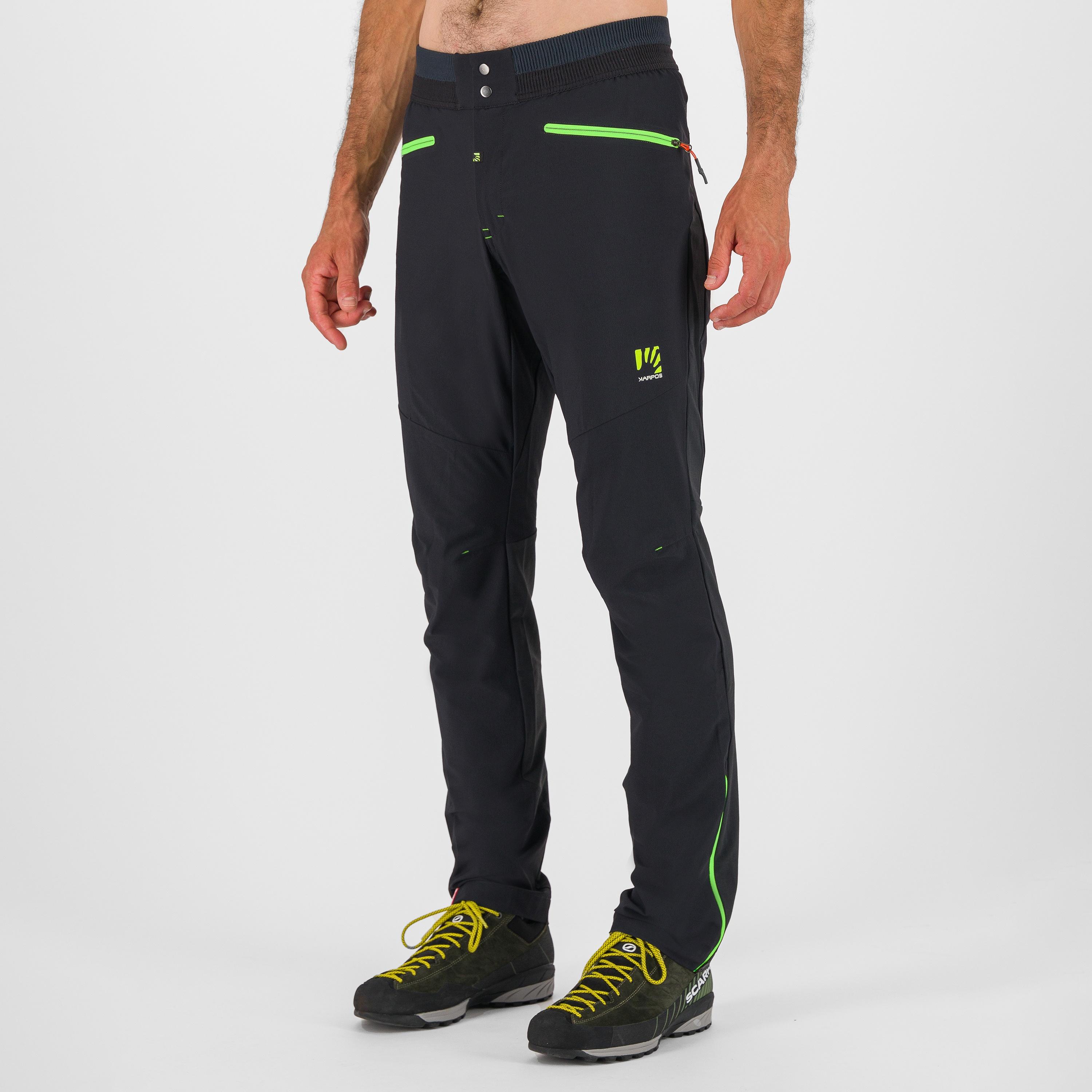 K-performance rock climbing pant - black/jasmine green - karpos