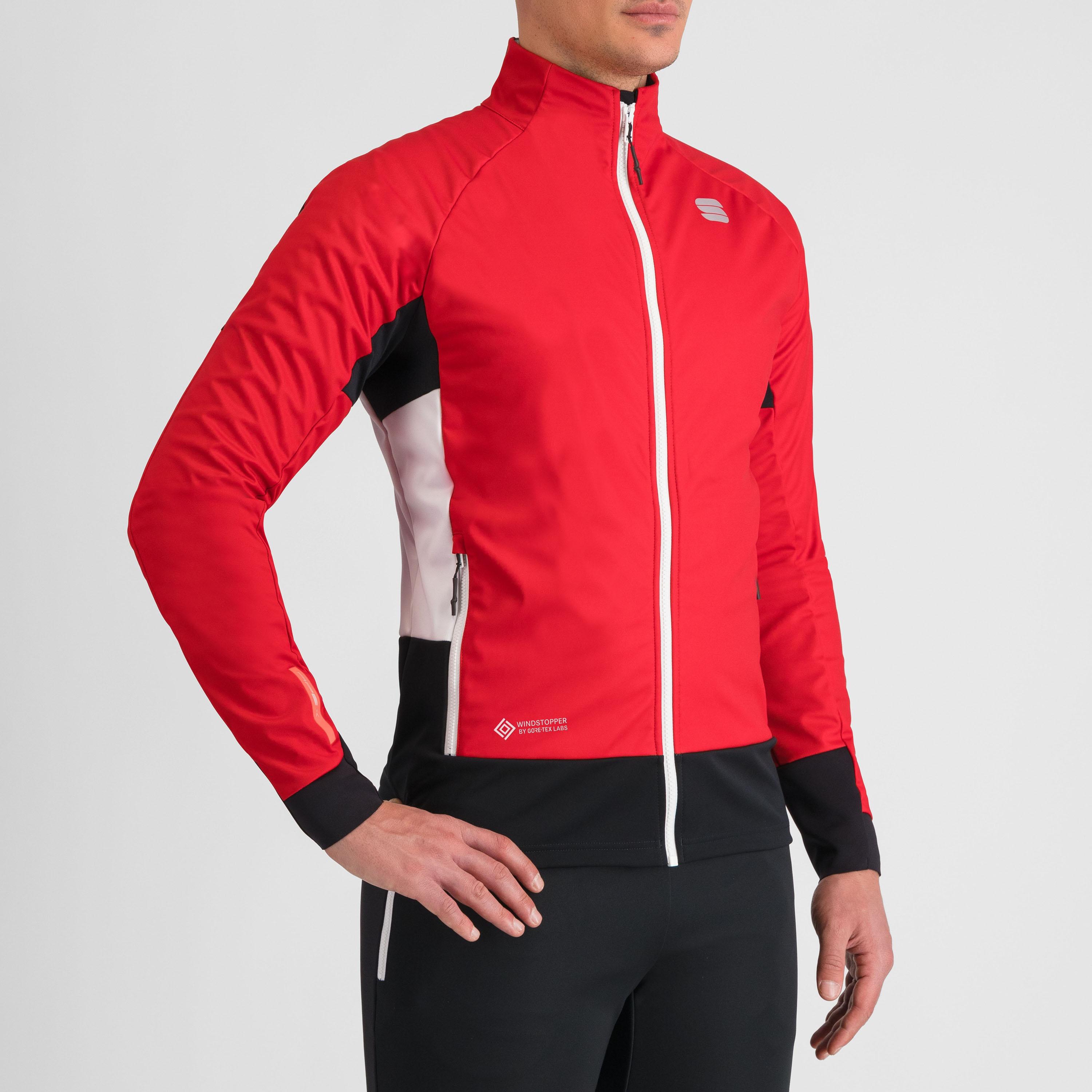Apex jacket - tango red/white - sportful