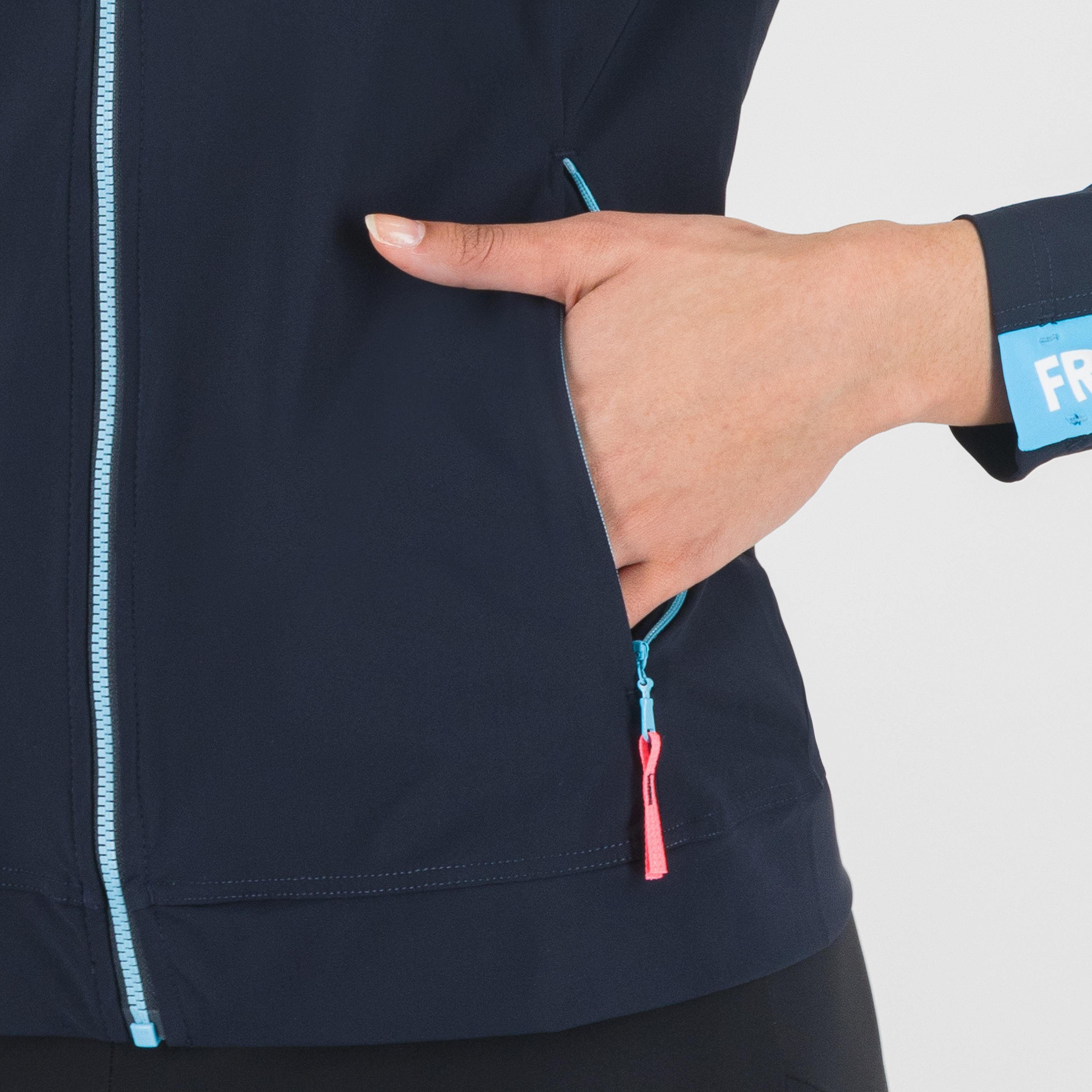 Easyfrizz w full-zip hoodie - sky captain/blue atoll - karpos