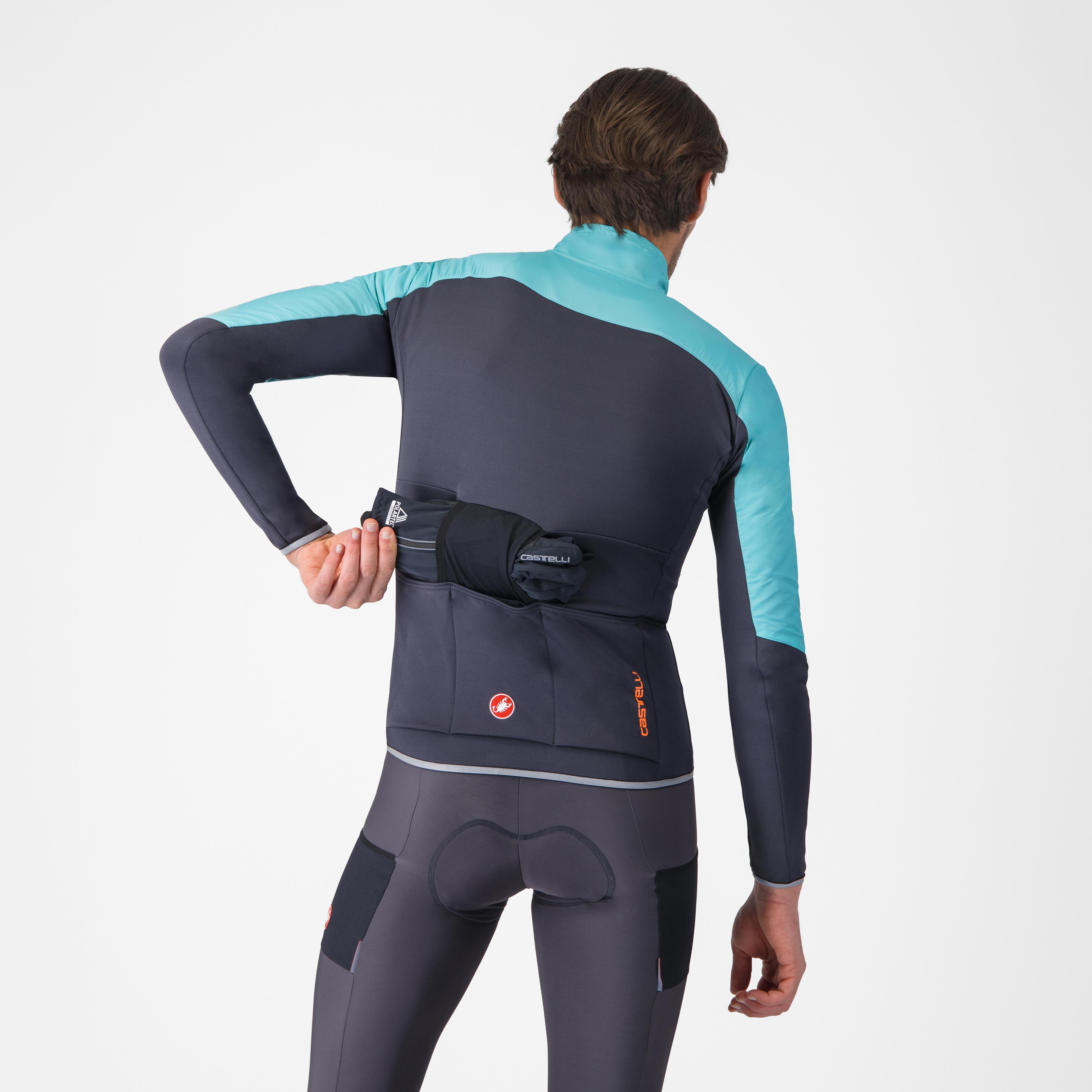 Unlimited jacket - pool blue/dark gray - castelli