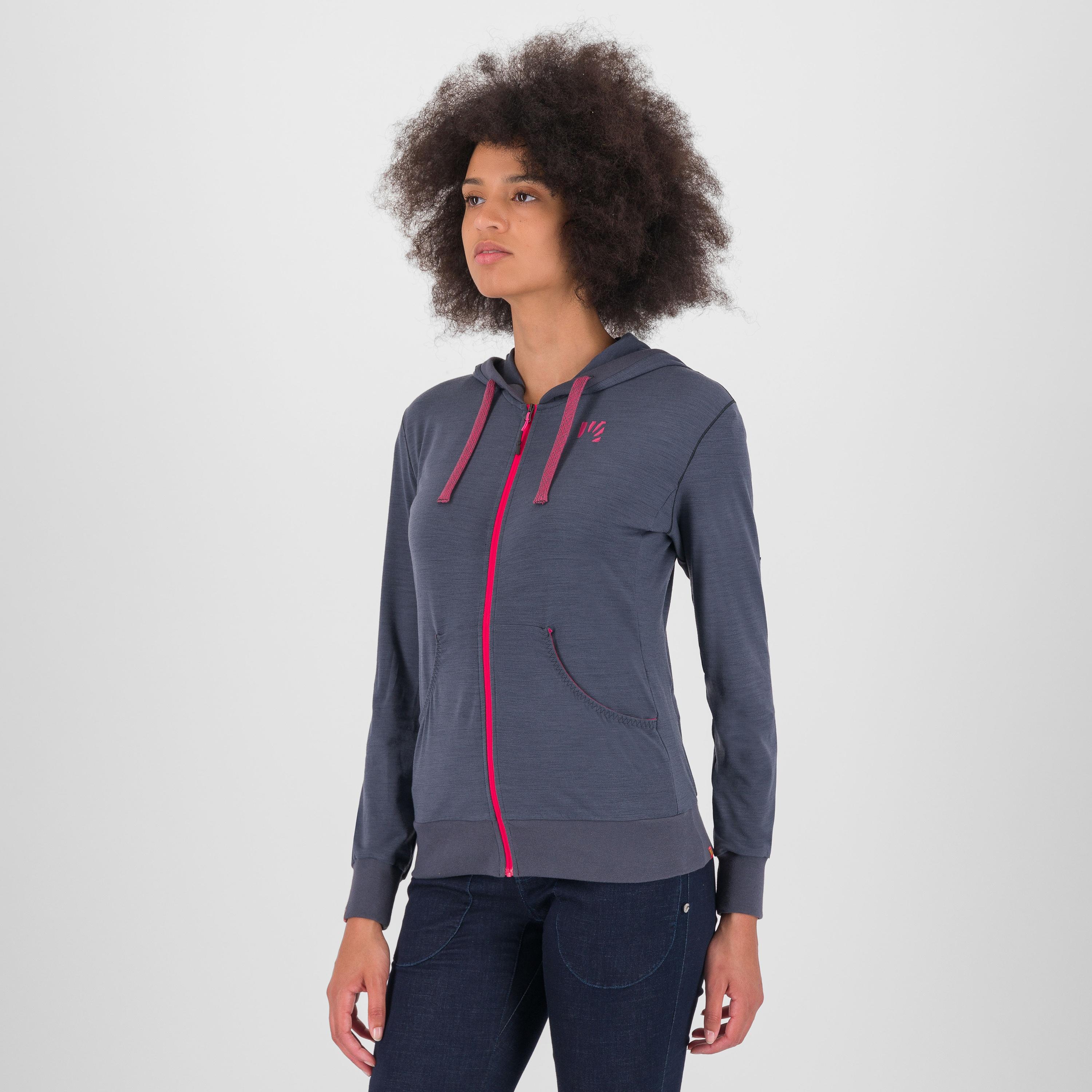 Coppolo merino w full zip hoodie - ombre blue - karpos