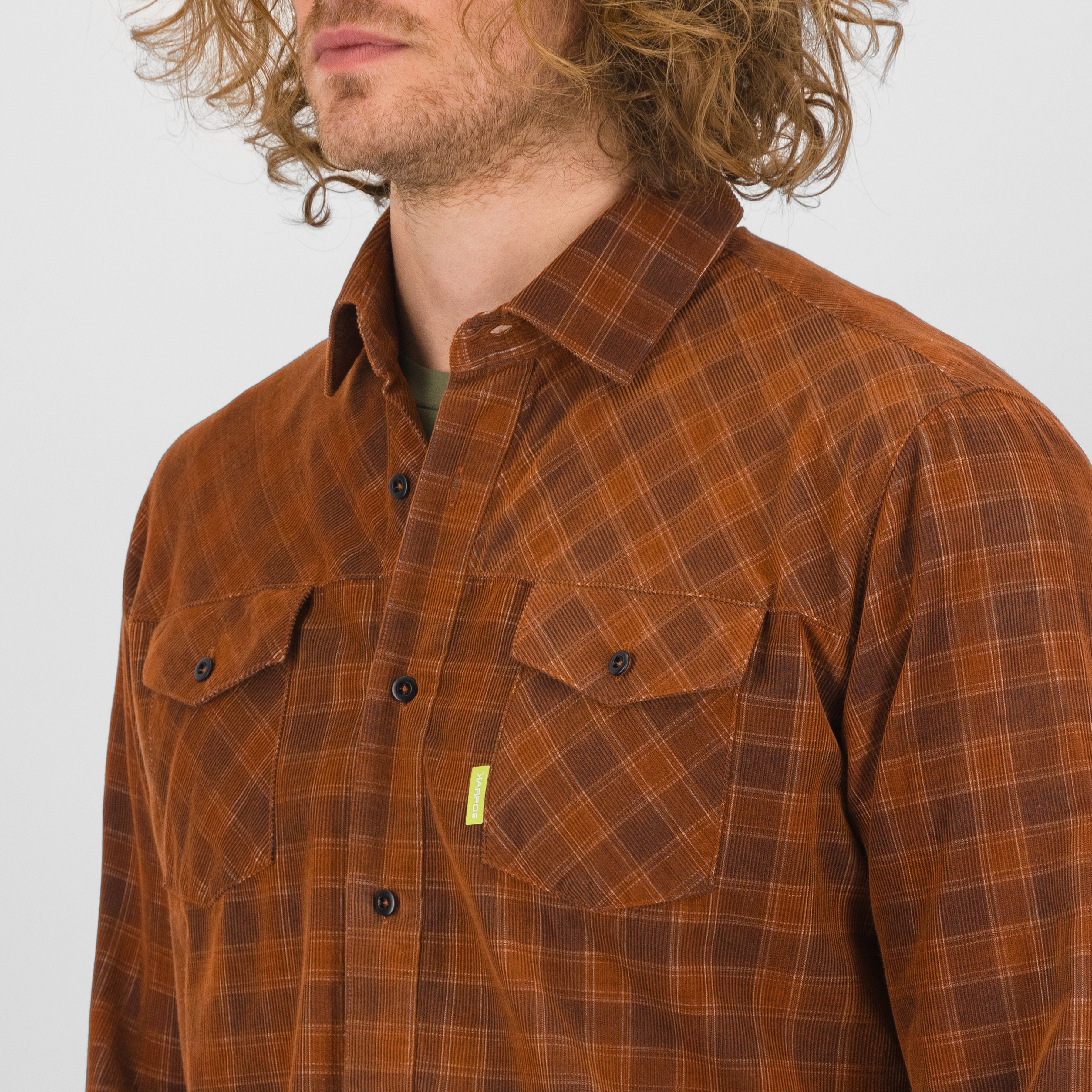 Martora velvet shirt - mahogany/carbon - karpos