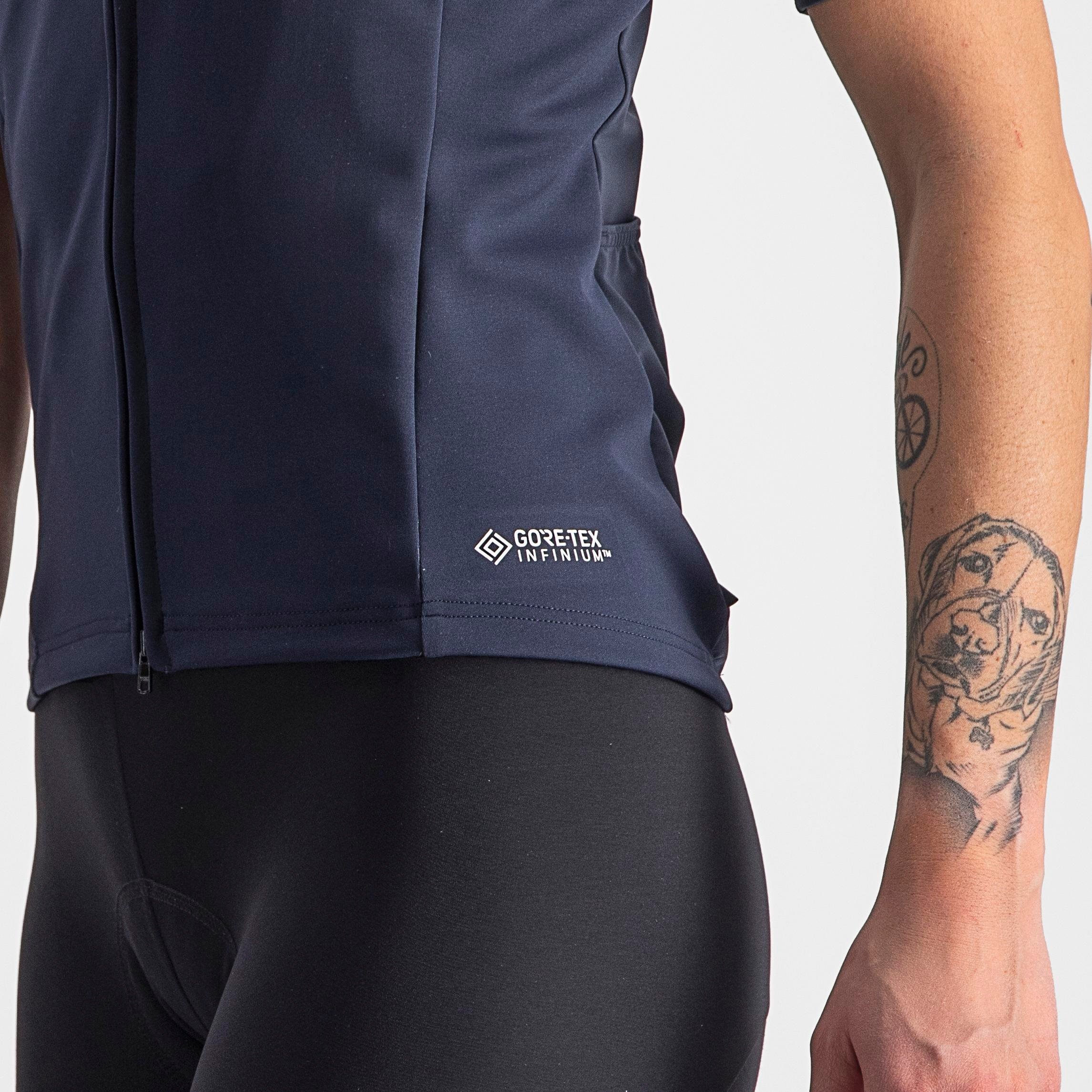 Perfetto ros 2w wind jersey - savile blue - castelli