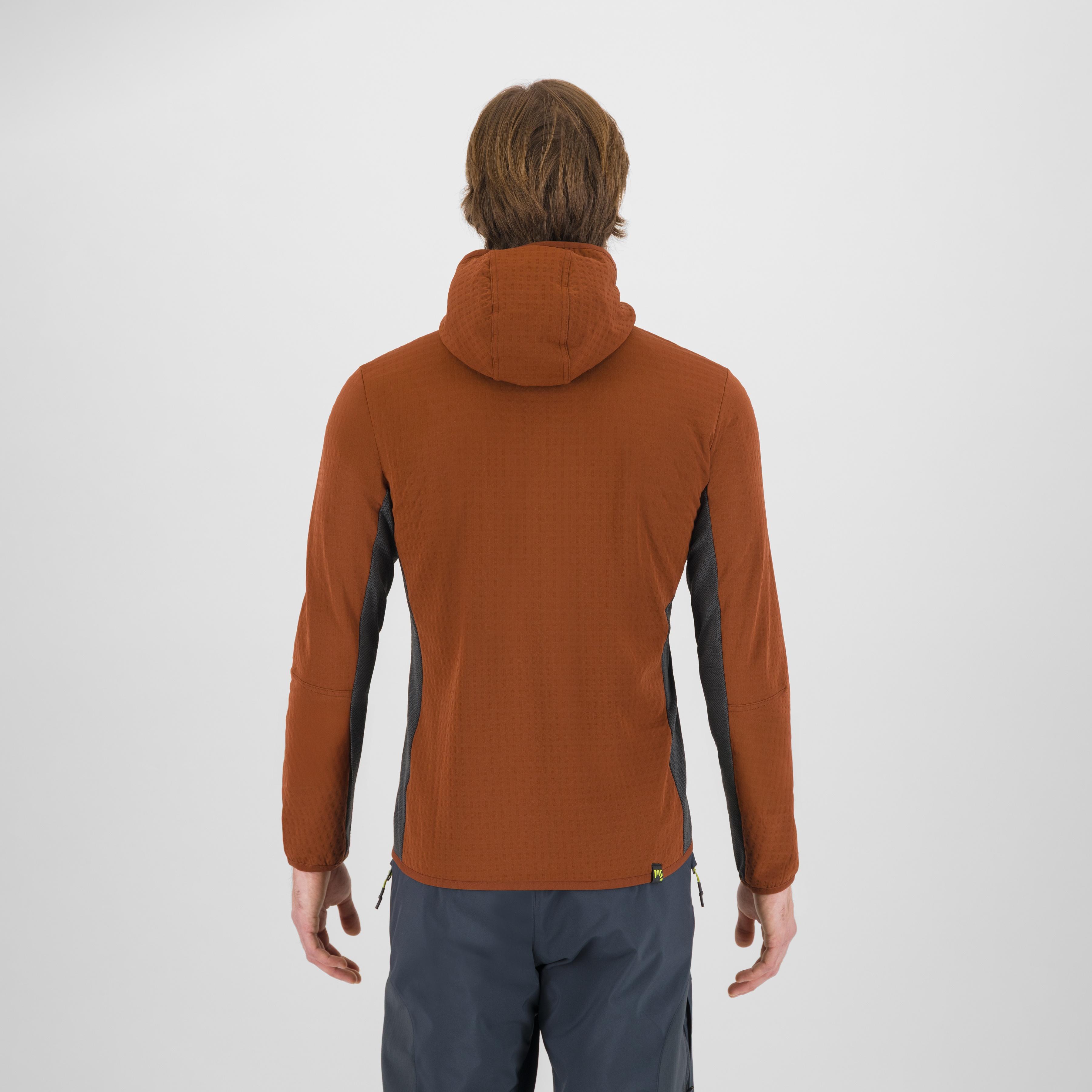 Marmolada hoodie fleece - mahogany/woodl.gray - karpos