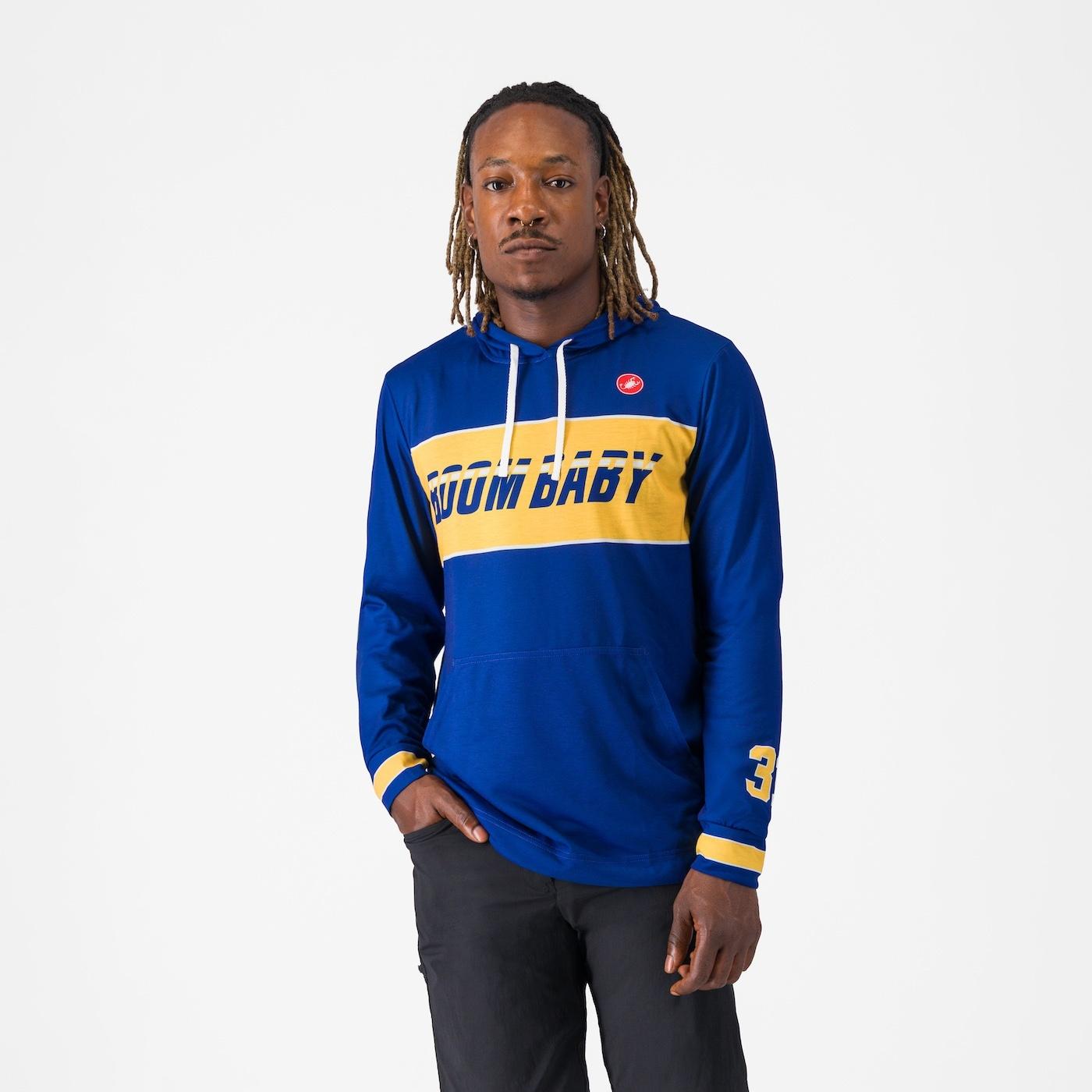 Boombaby 2 adventure hoodie - blue/gold - castelli