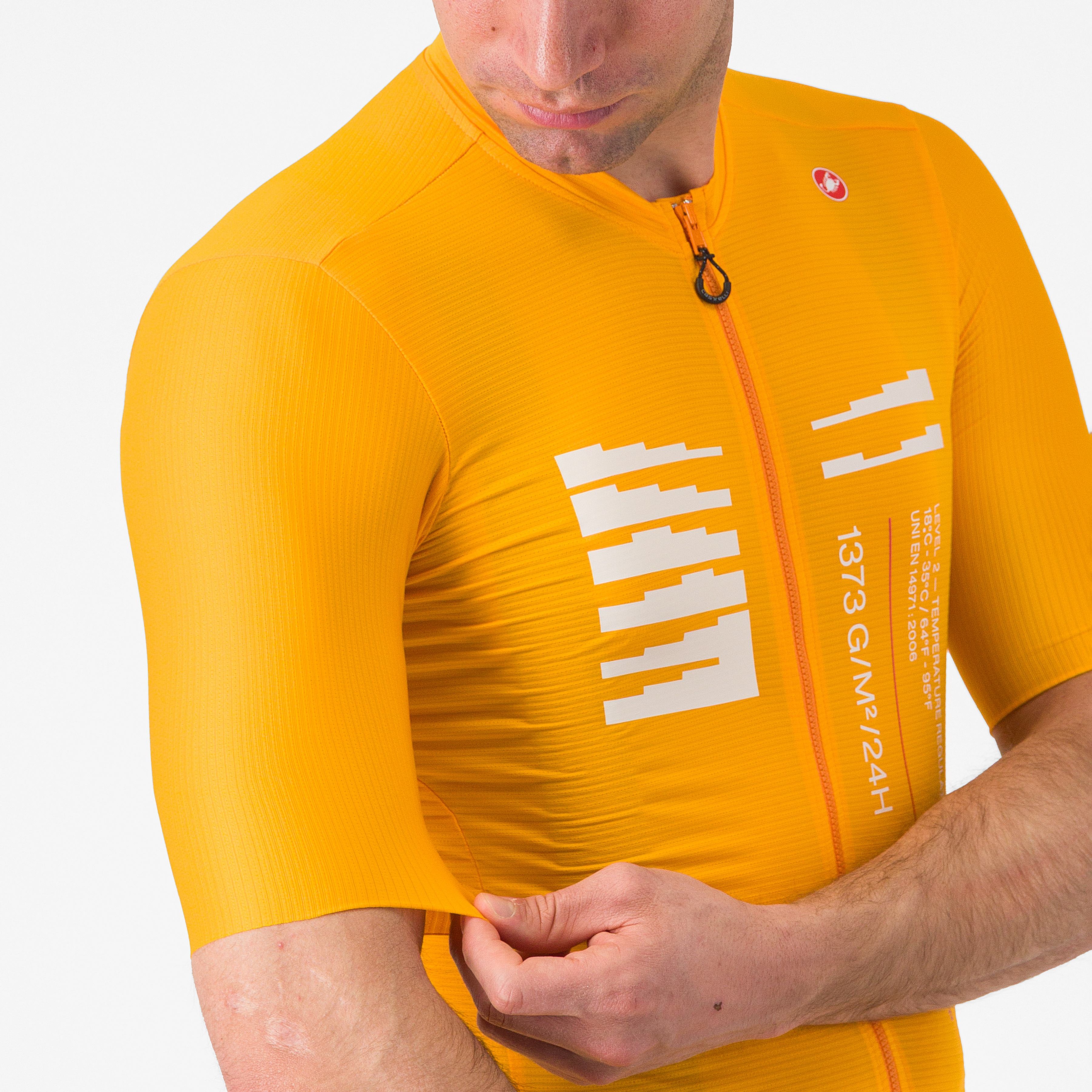 Espresso r-a/d jersey - vivid orange - castelli