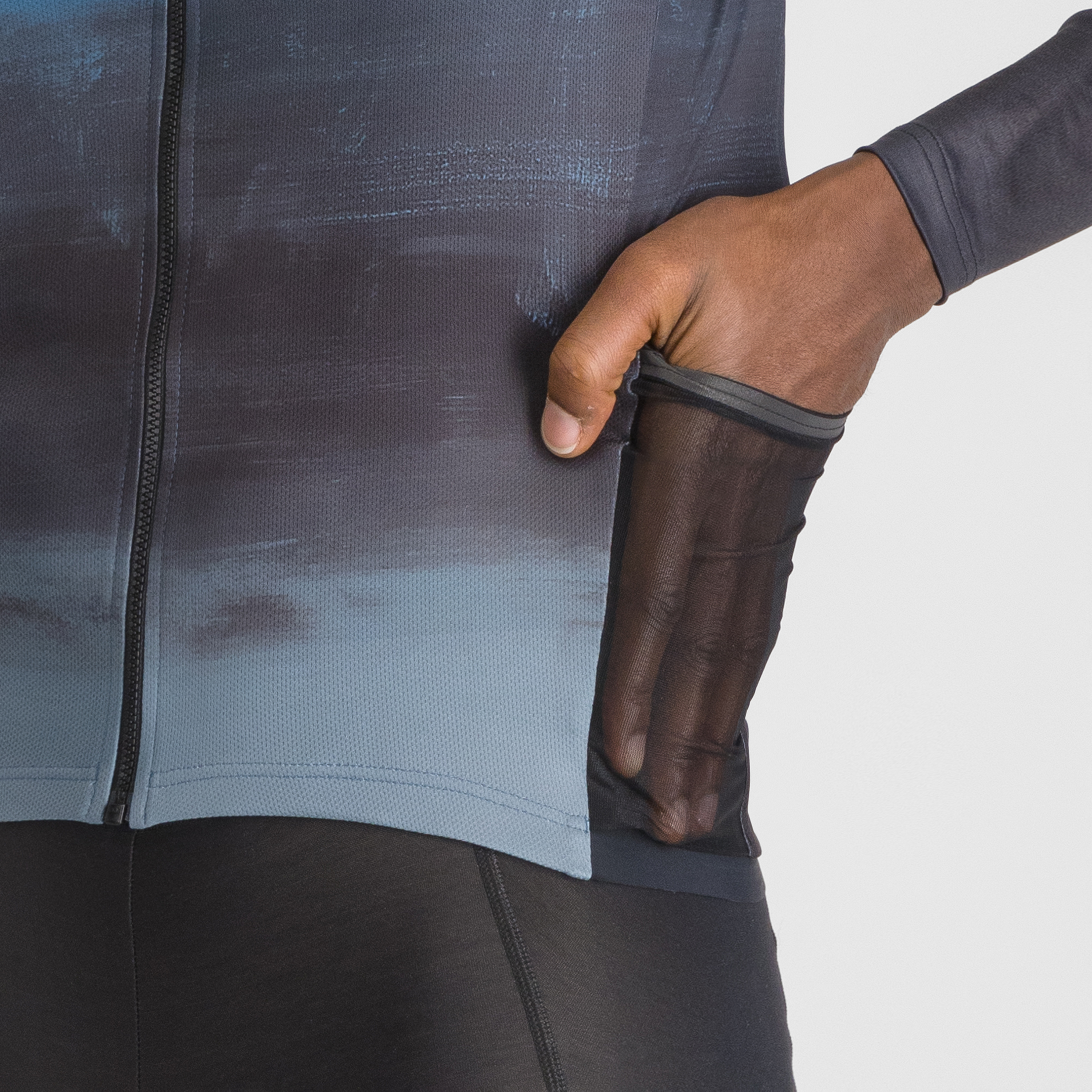 Flow  supergiara thermal jersey - teal blu - sportful