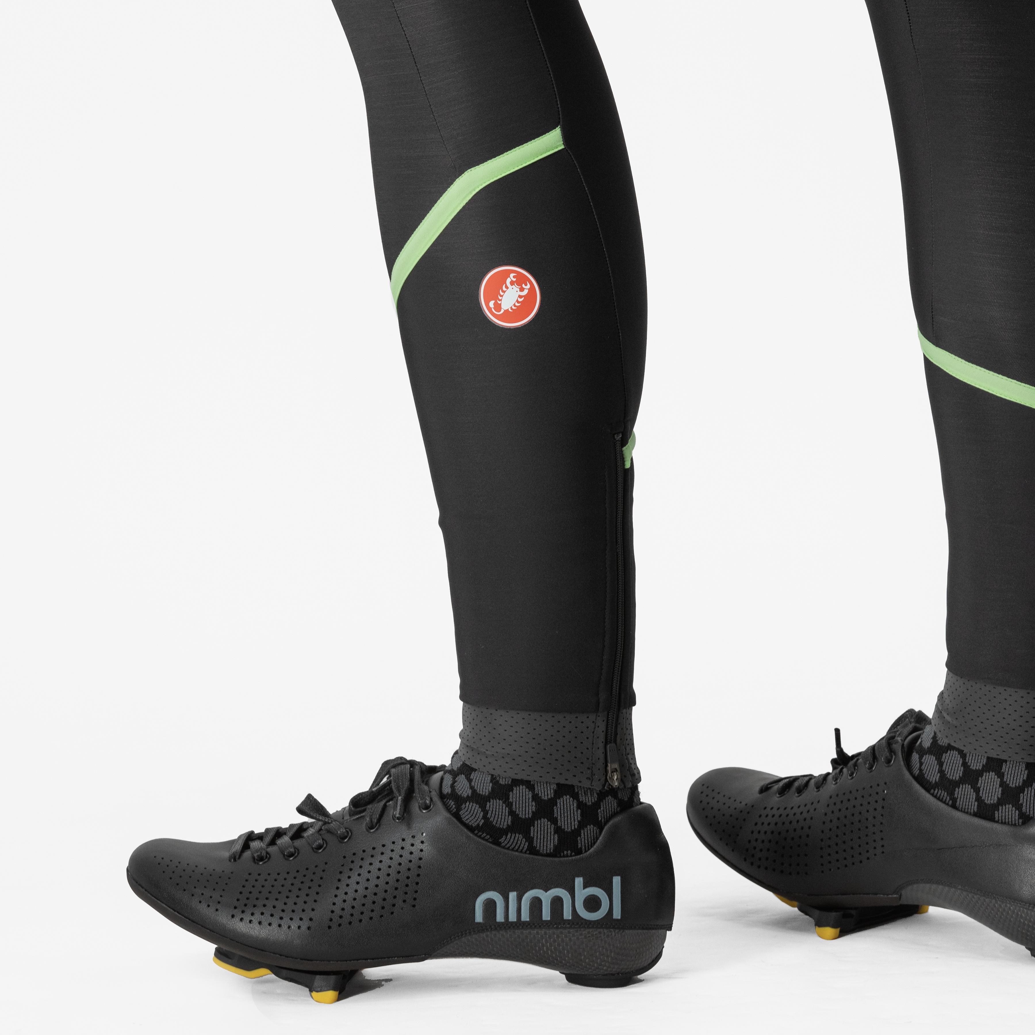 Velocissima thermal tight - black/paradise mint-black refl - castelli