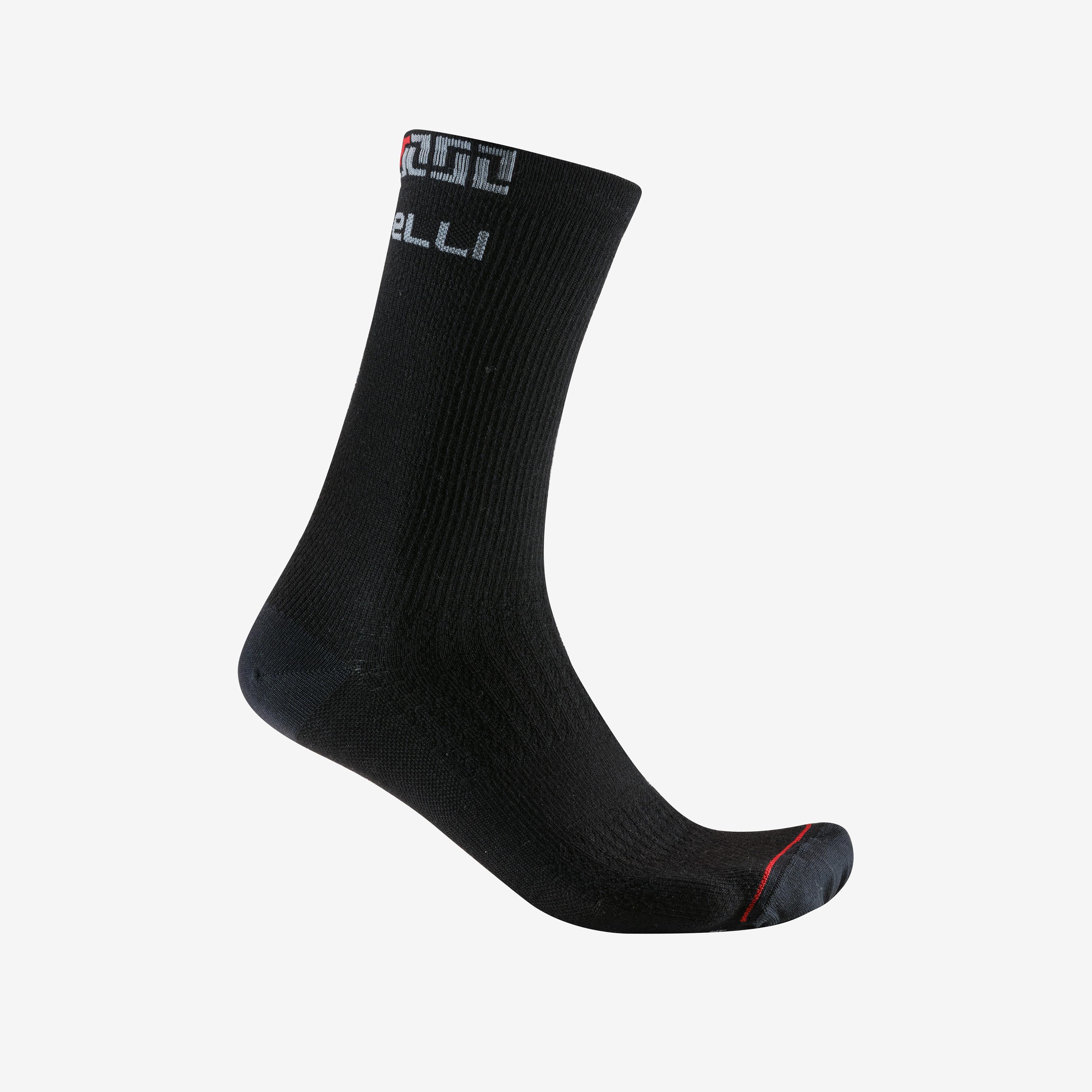 Bandito merino 18 sock - black - castelli