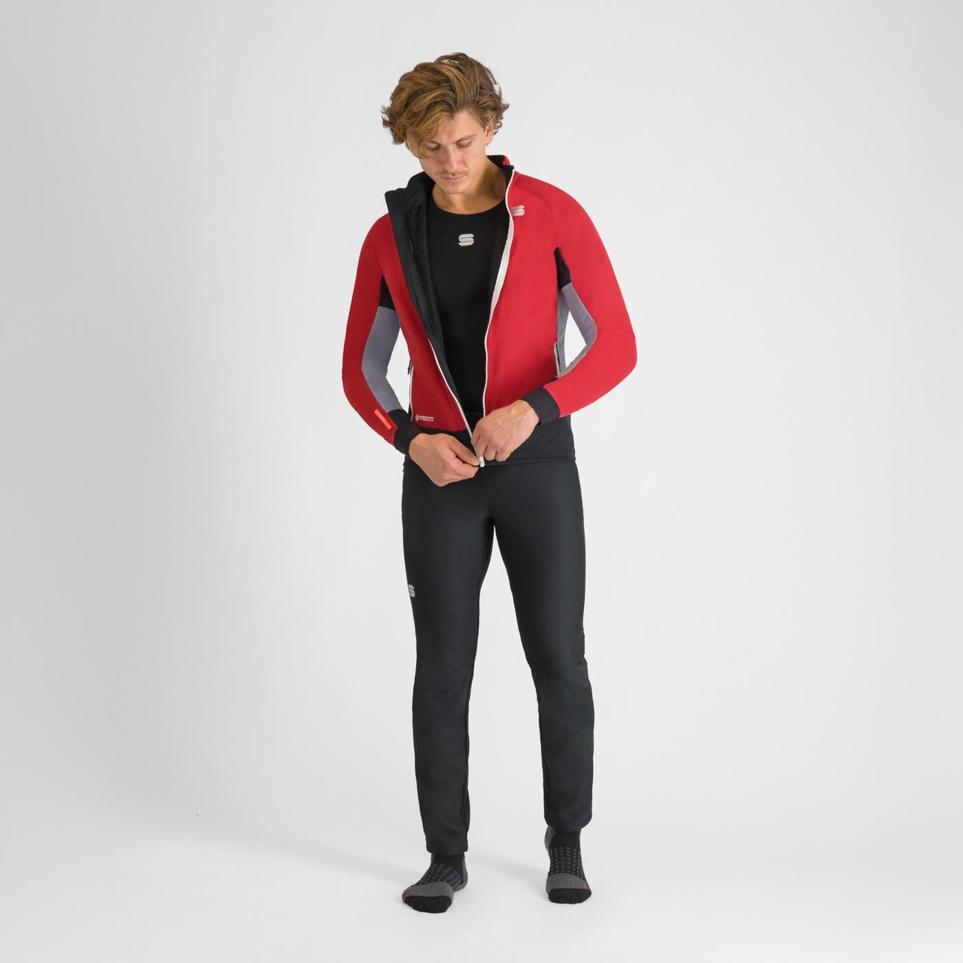 Apex jacket - red rumba/cement/black - sportful
