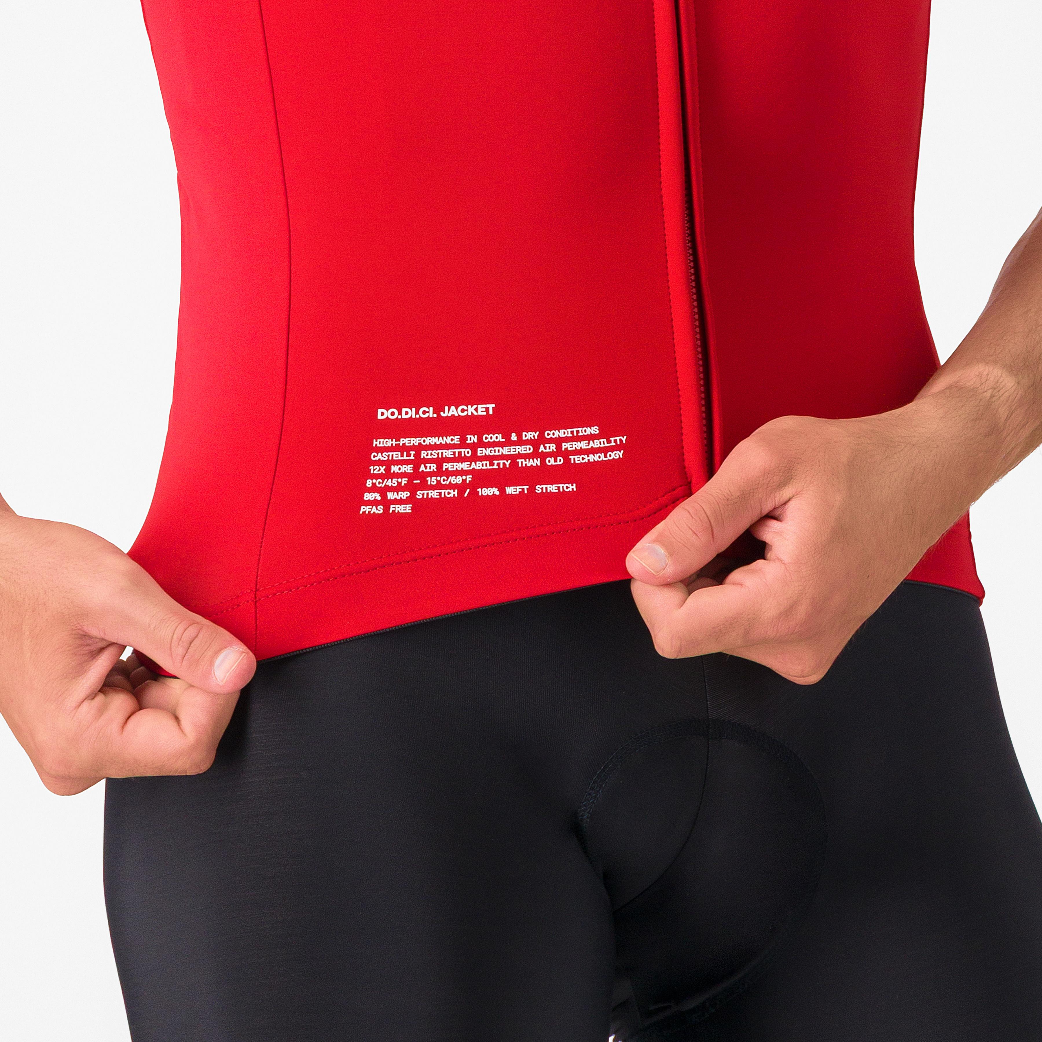 Do.di.ci. short sleeve jacket - rich red - castelli