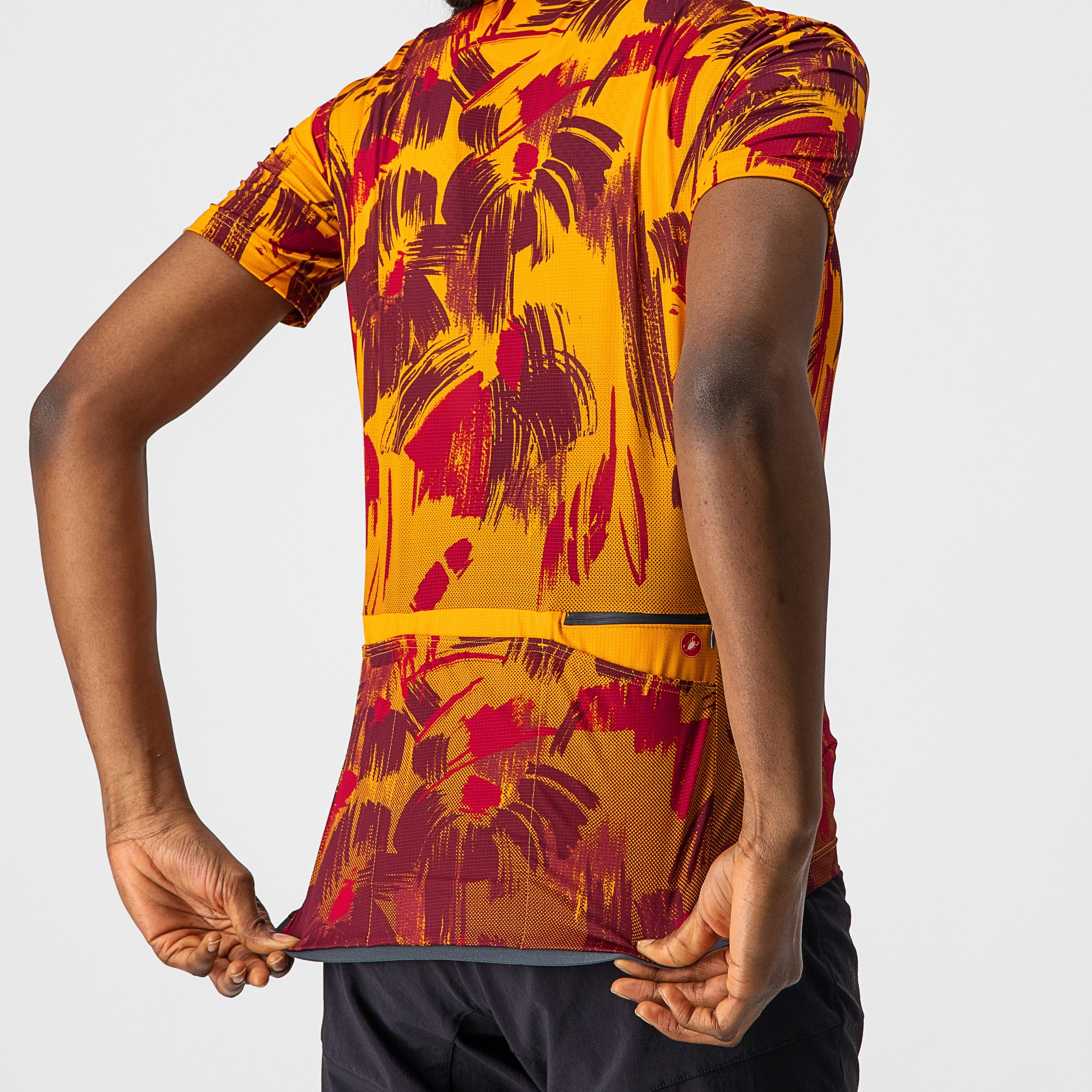 Unltd sentiero jersey - golden orange/ barbaresco red - castelli
