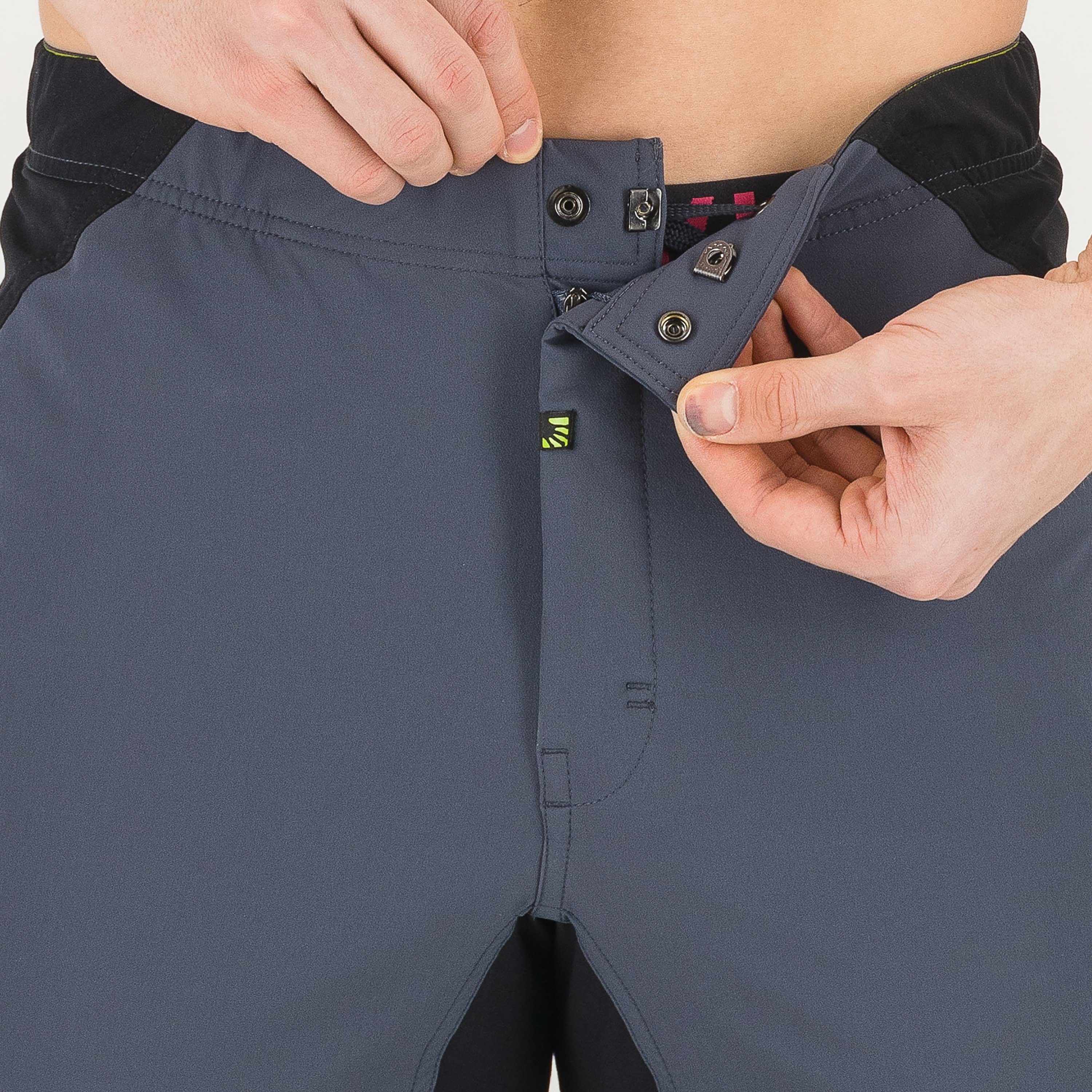 Wall evo  pant - black/ombre blue/jasmine green - karpos