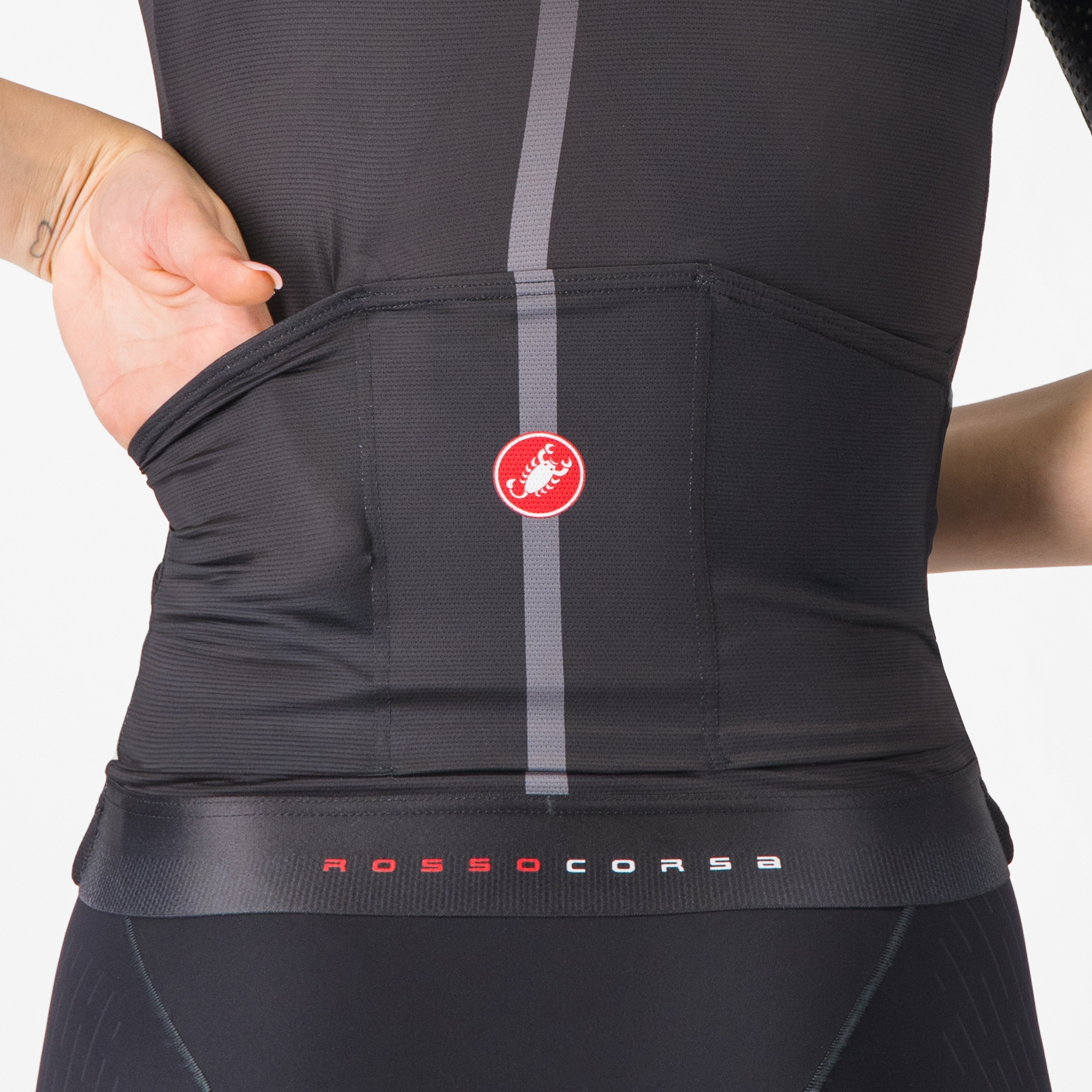 Aero pro 8s w jersey - black - castelli
