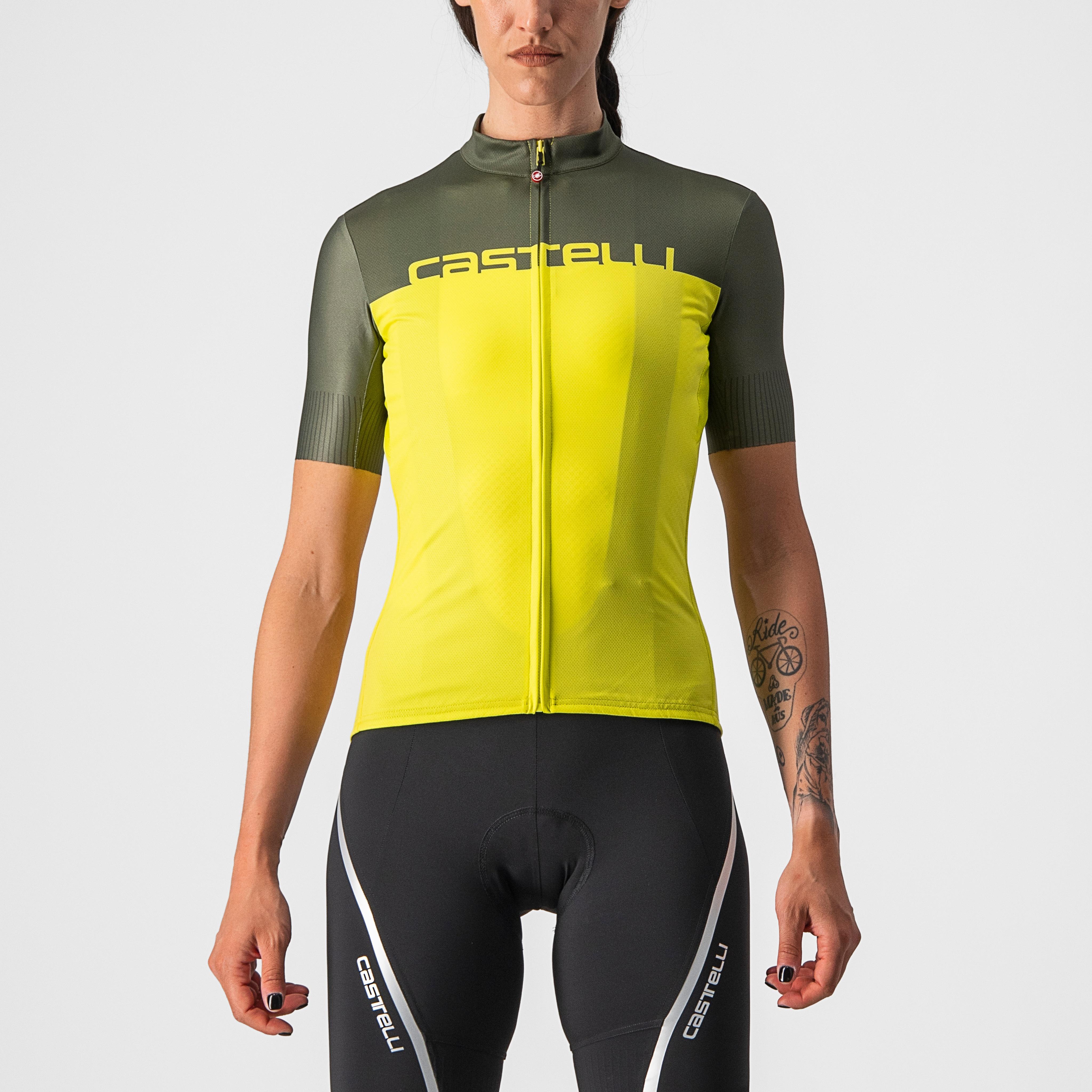 Velocissima jersey - sulphur/military green - castelli