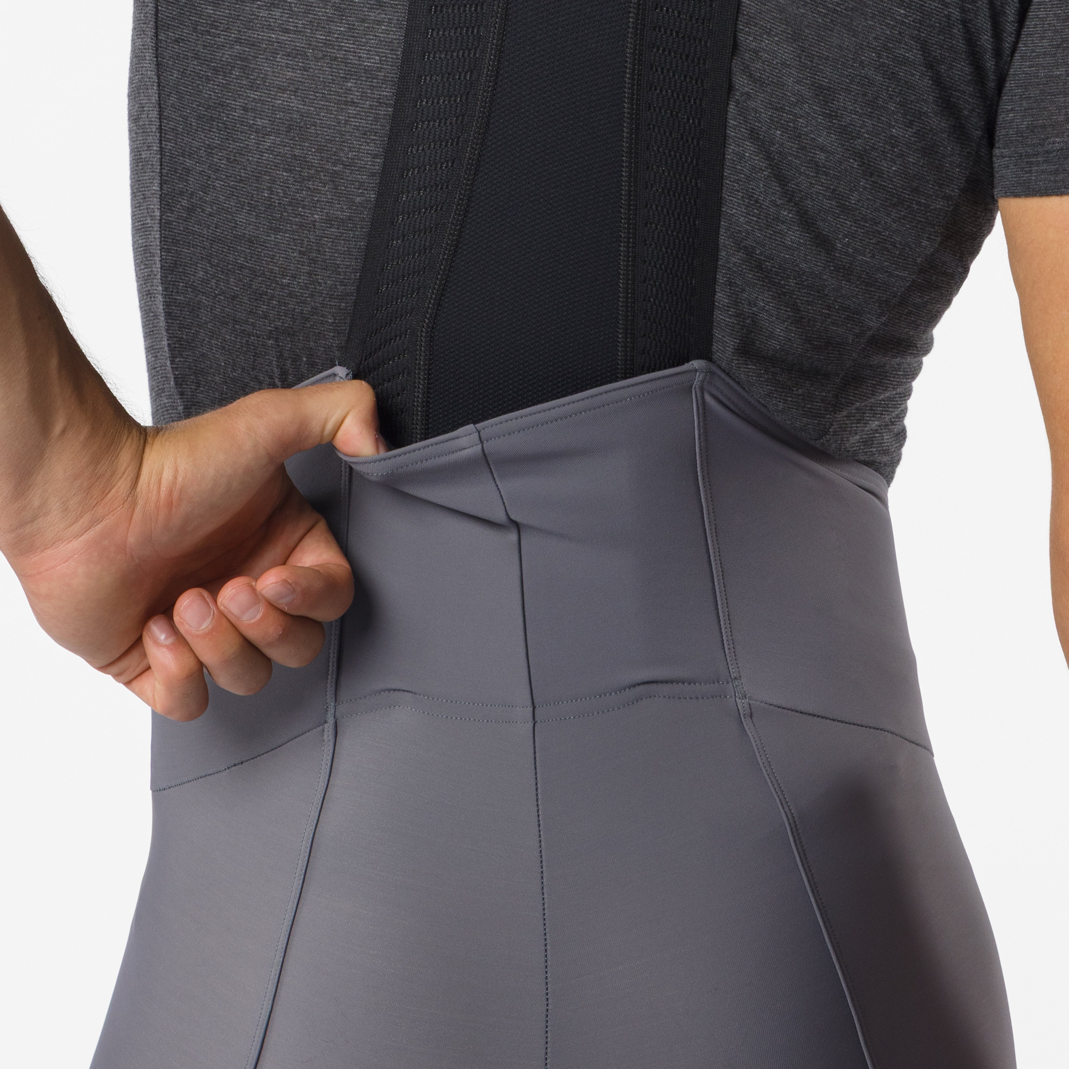 Espresso thermal bibshort - smoky gray - castelli