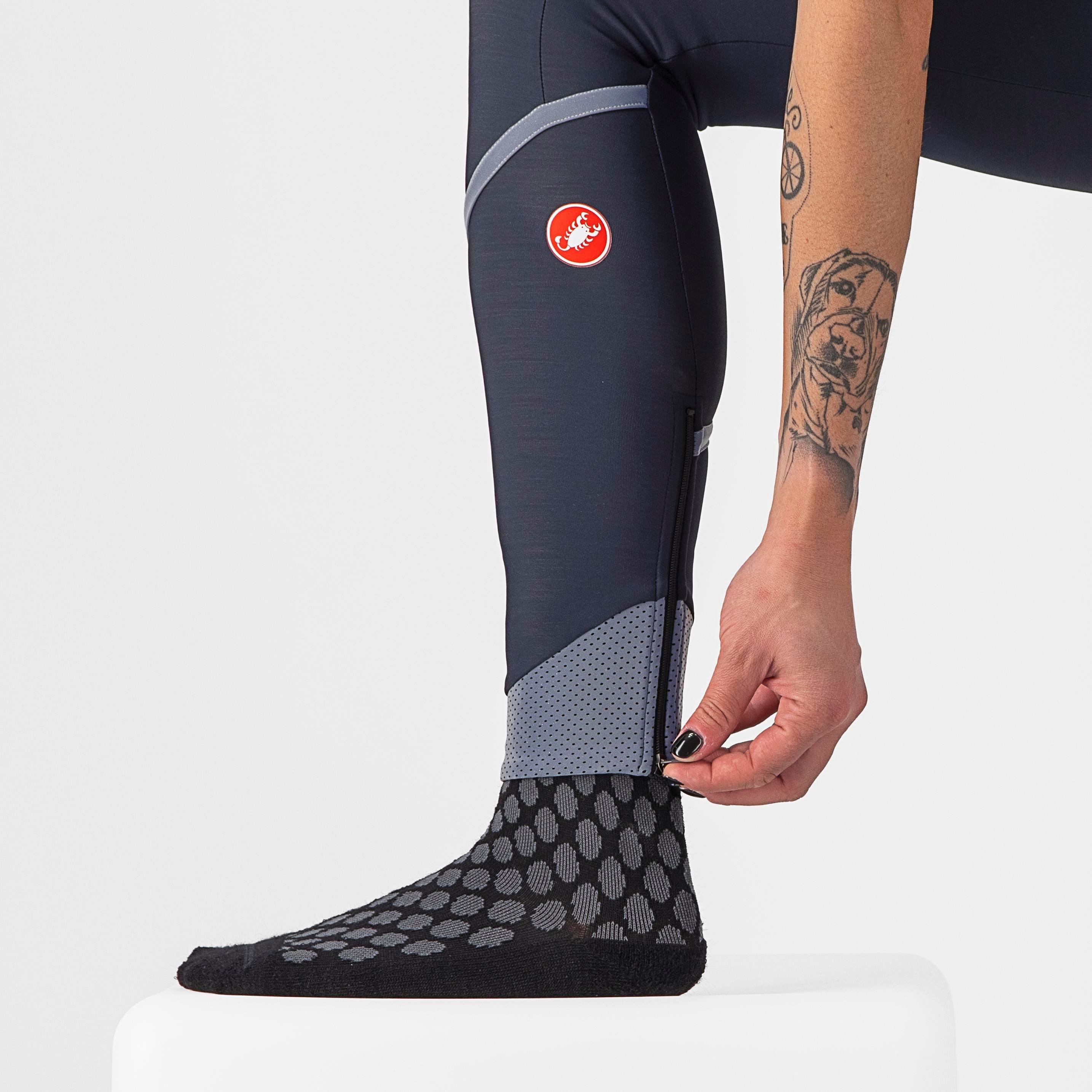 Velocissima dt bibtight - savile blue/silver-silver refl - castelli