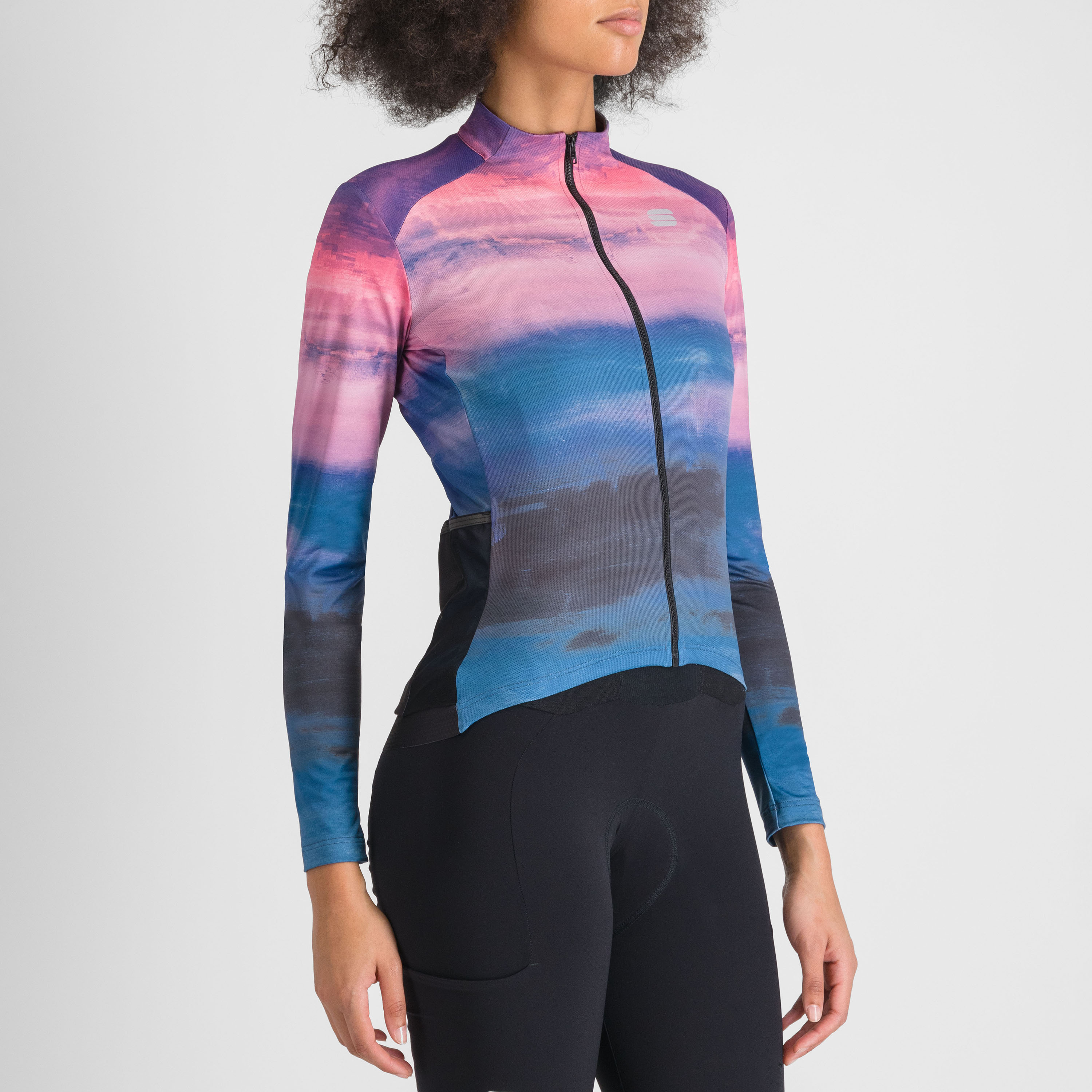 Flow supergiara w thermal jersey - blue pink - sportful