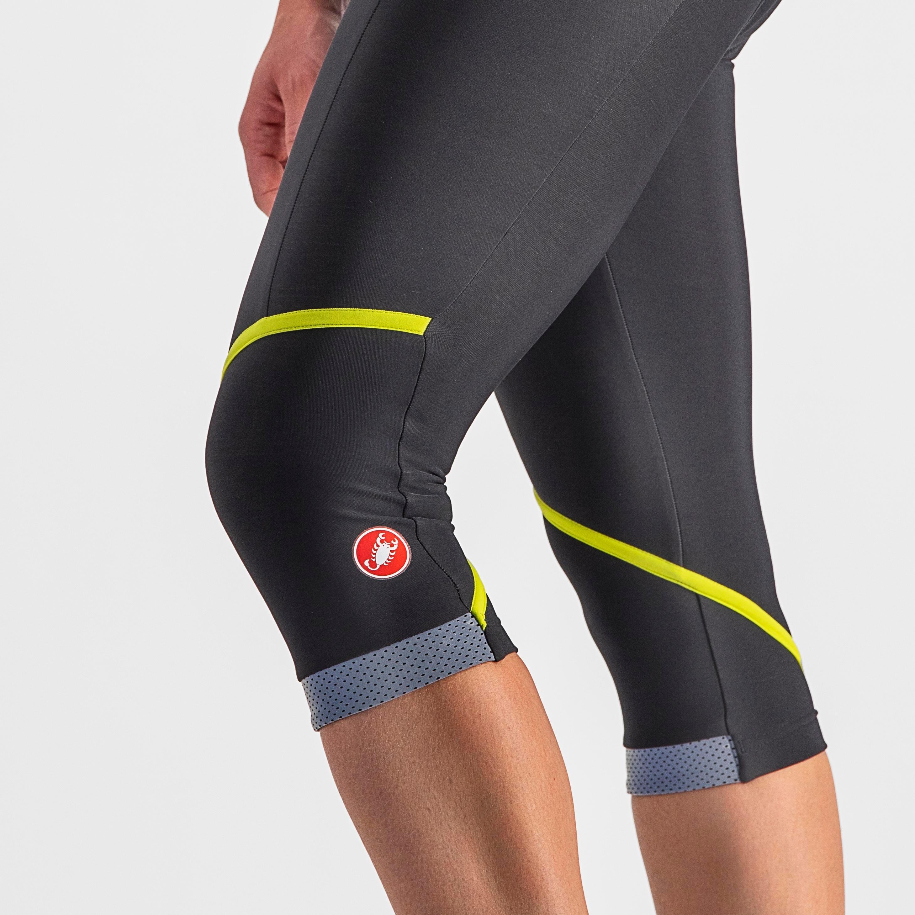 Velocissima thermal knicker - black/electric lime-silver ref - castelli