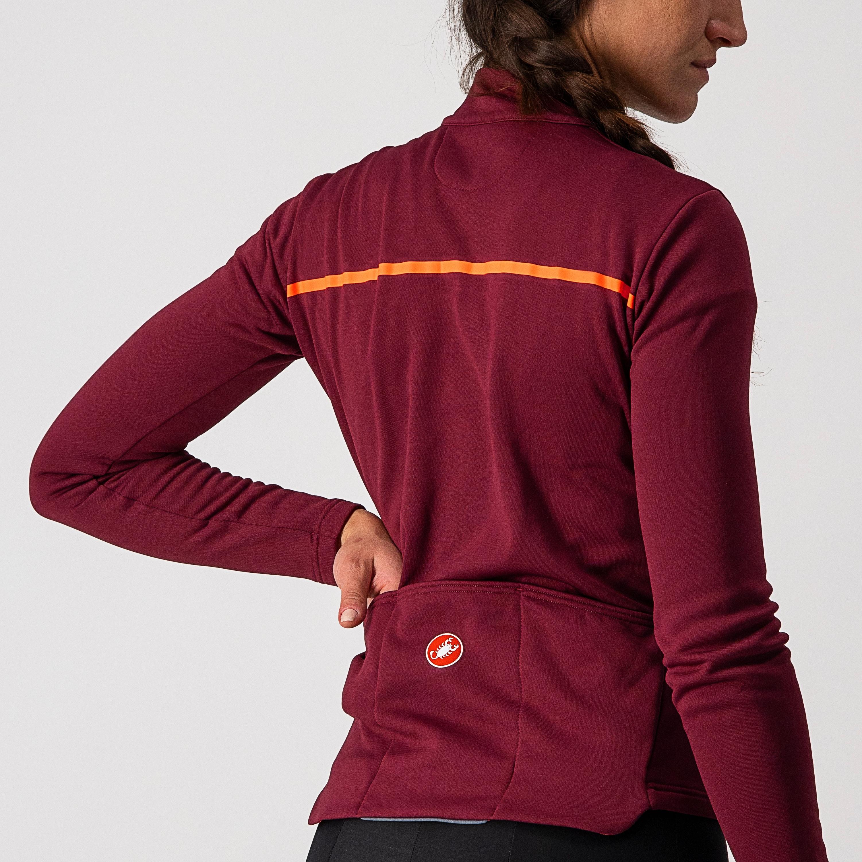 Sinergia 2 jersey fz - bordeaux/brilliant pink - castelli