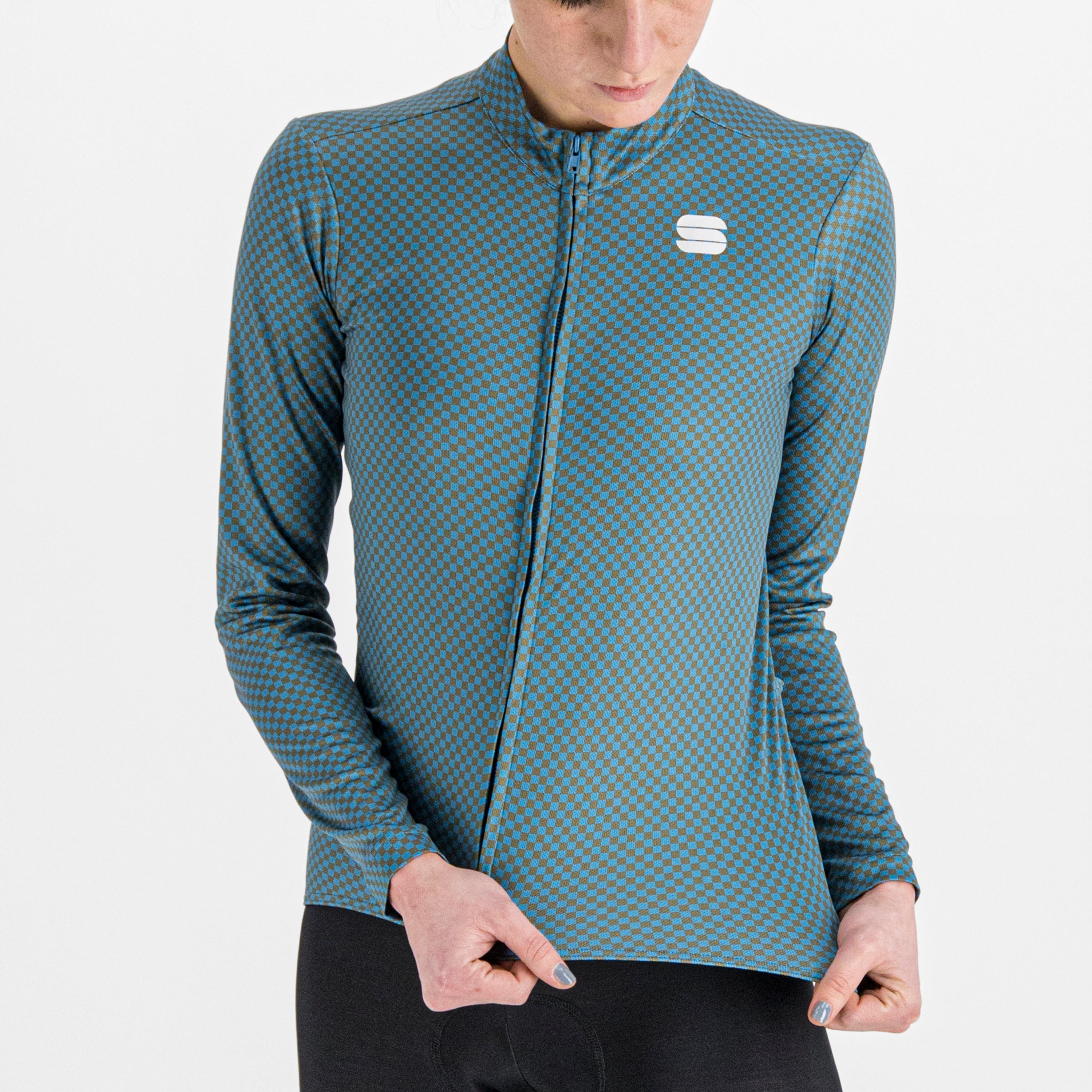 Checkmate w thermal jersey - berry blue beetle pompelmo - sportful