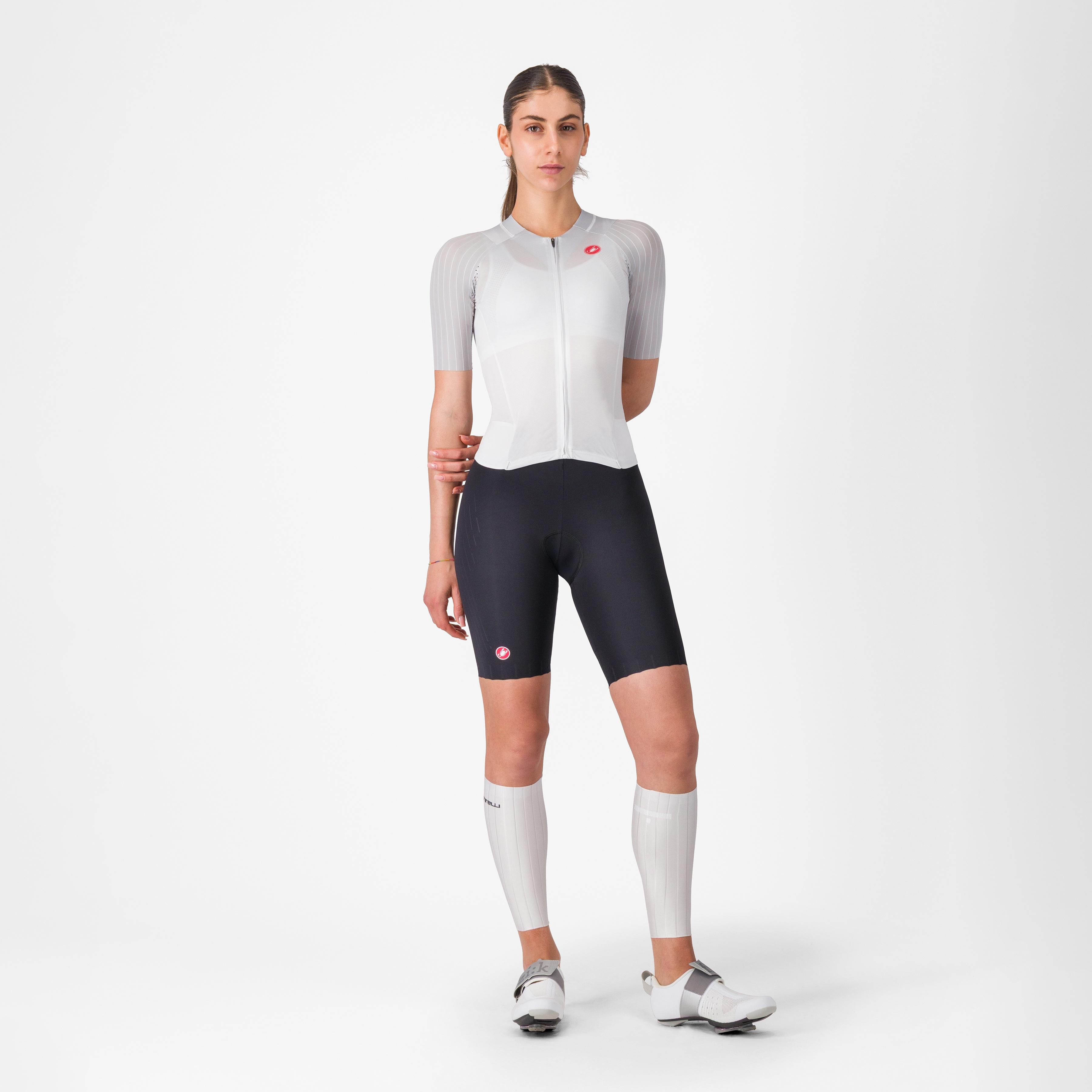 Free sanremo 3 w suit short sleeve - white/black - castelli