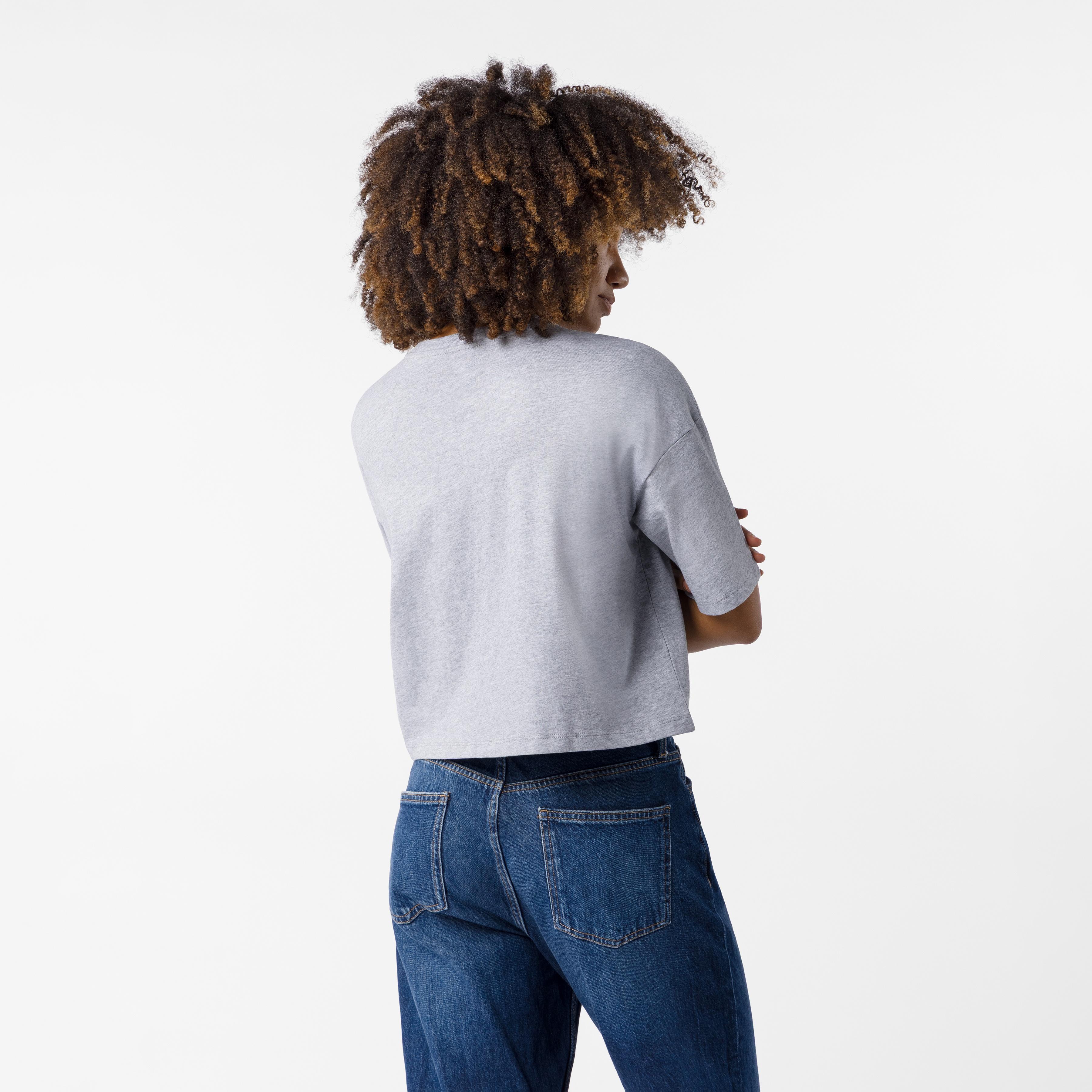 Women's globe logo tee - melange gray - castelli