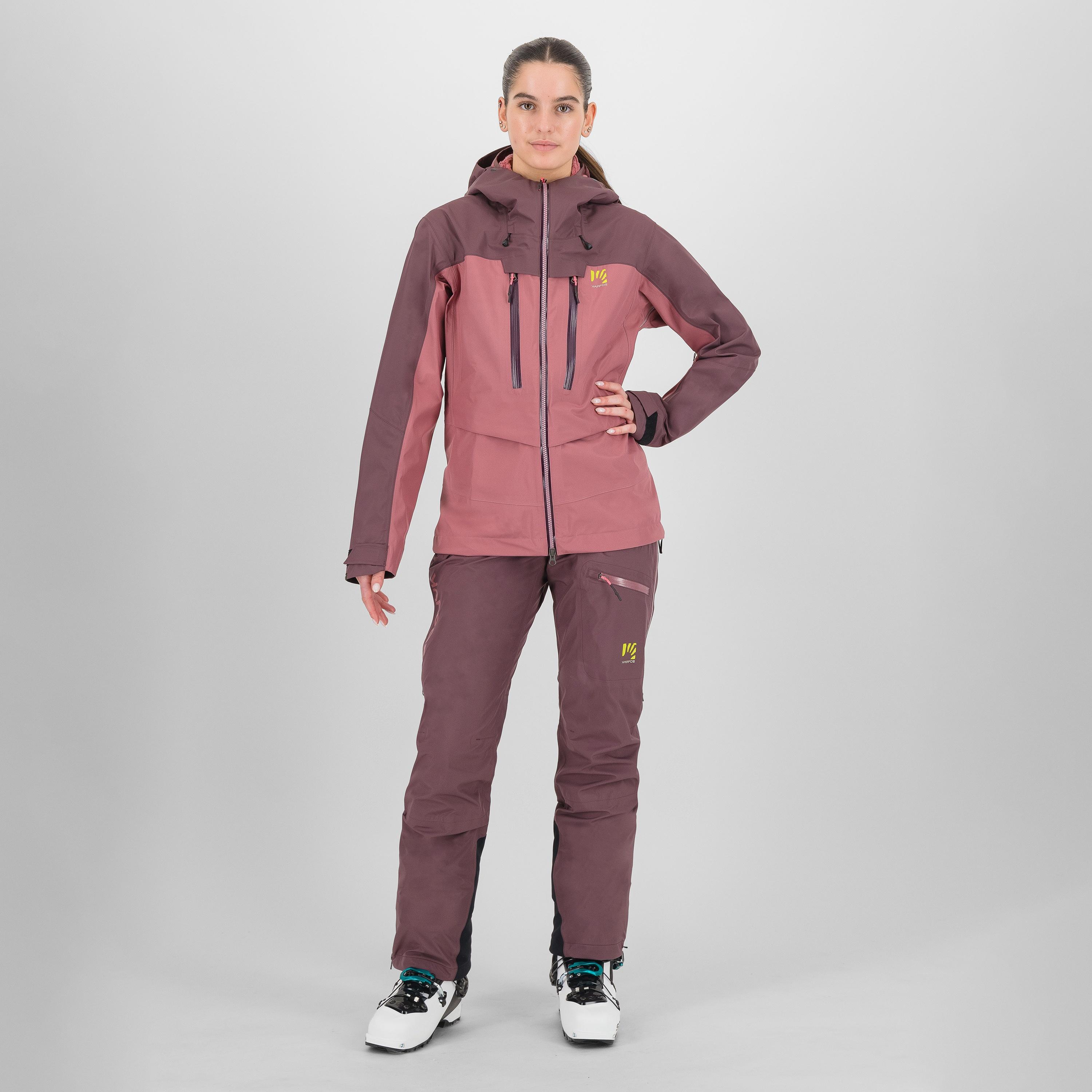 Midi shell w jacket - deco rose/huckleberry - karpos