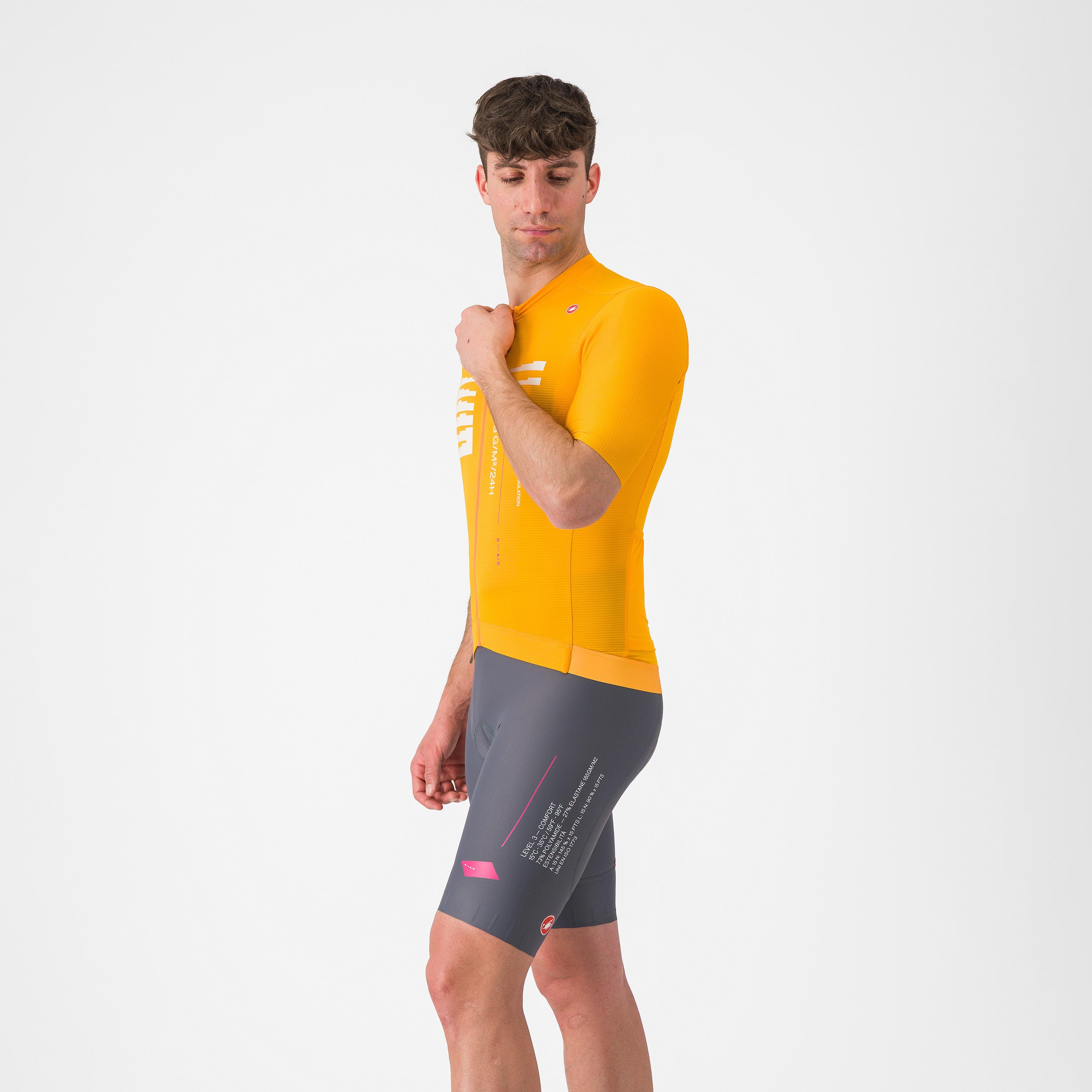 Espresso r-a/d bibshort - smoky gray - castelli