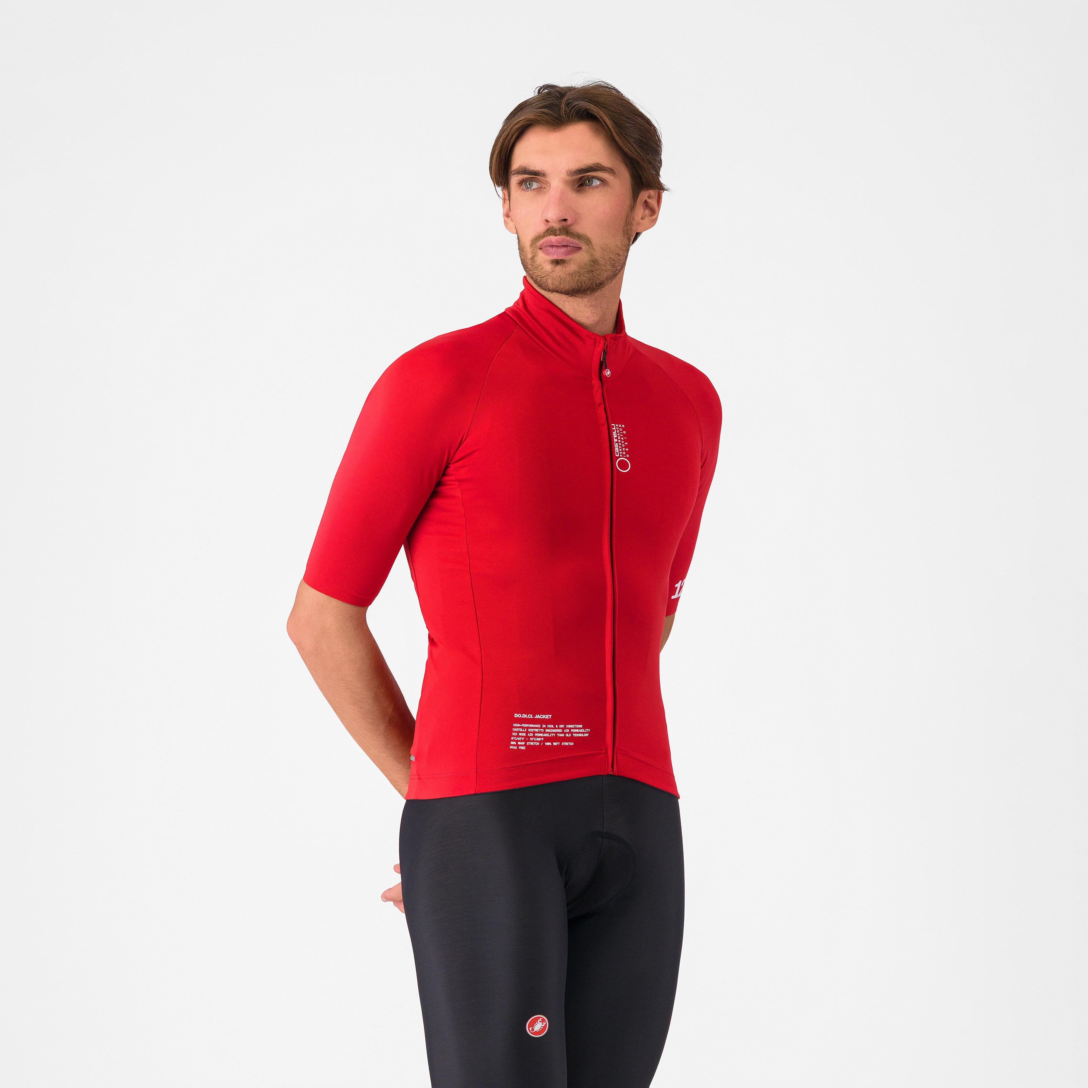 Do.di.ci. short sleeve jacket - rich red - castelli