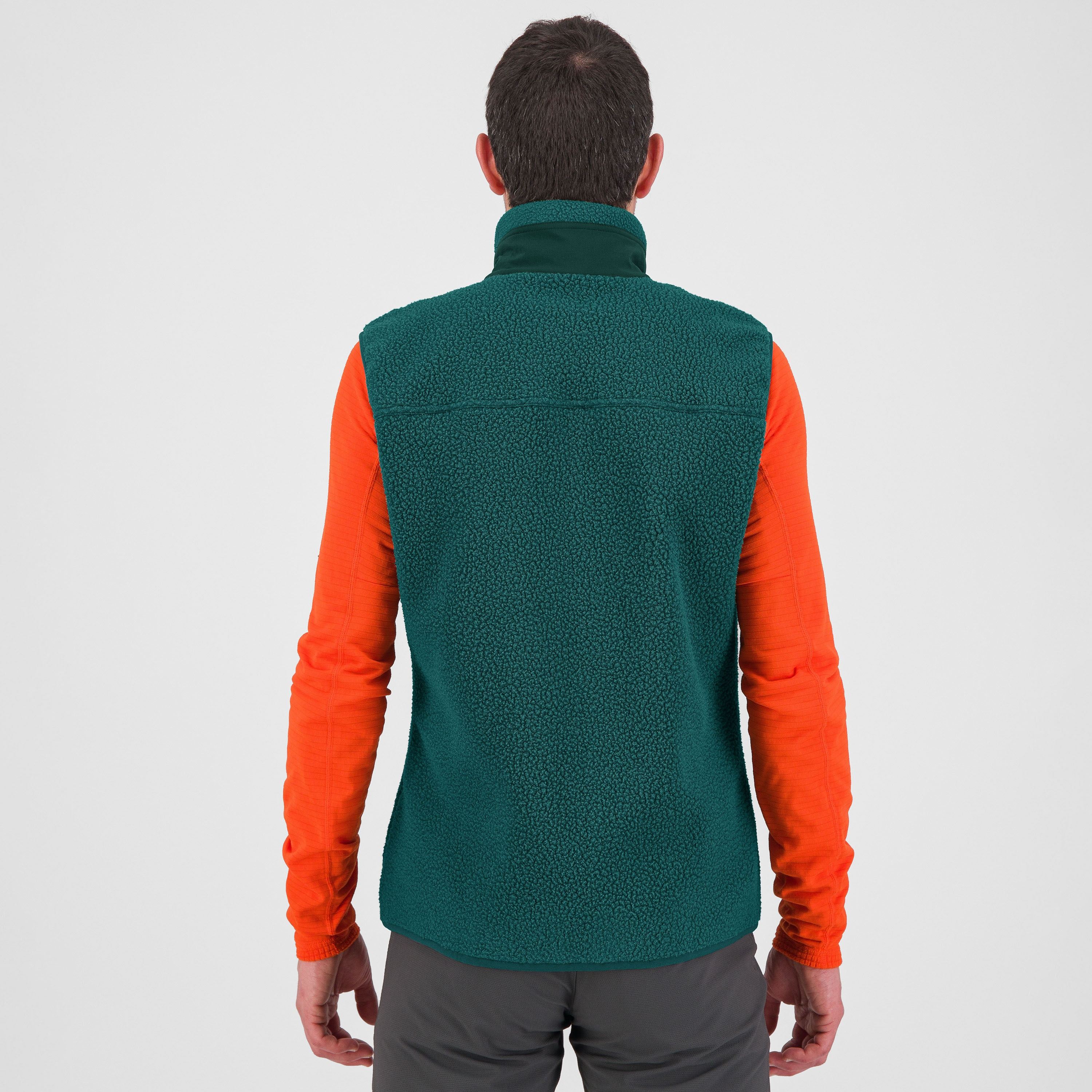 80's fleece vest - balsam/forest - karpos
